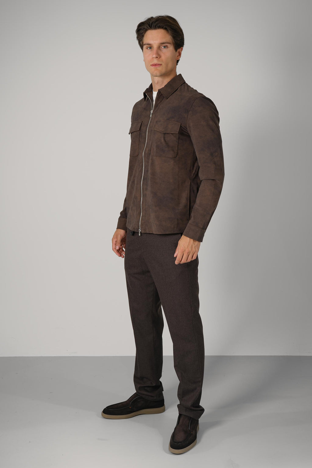 Marco Pescarolo  Urus Zip Jacket – 02 brown