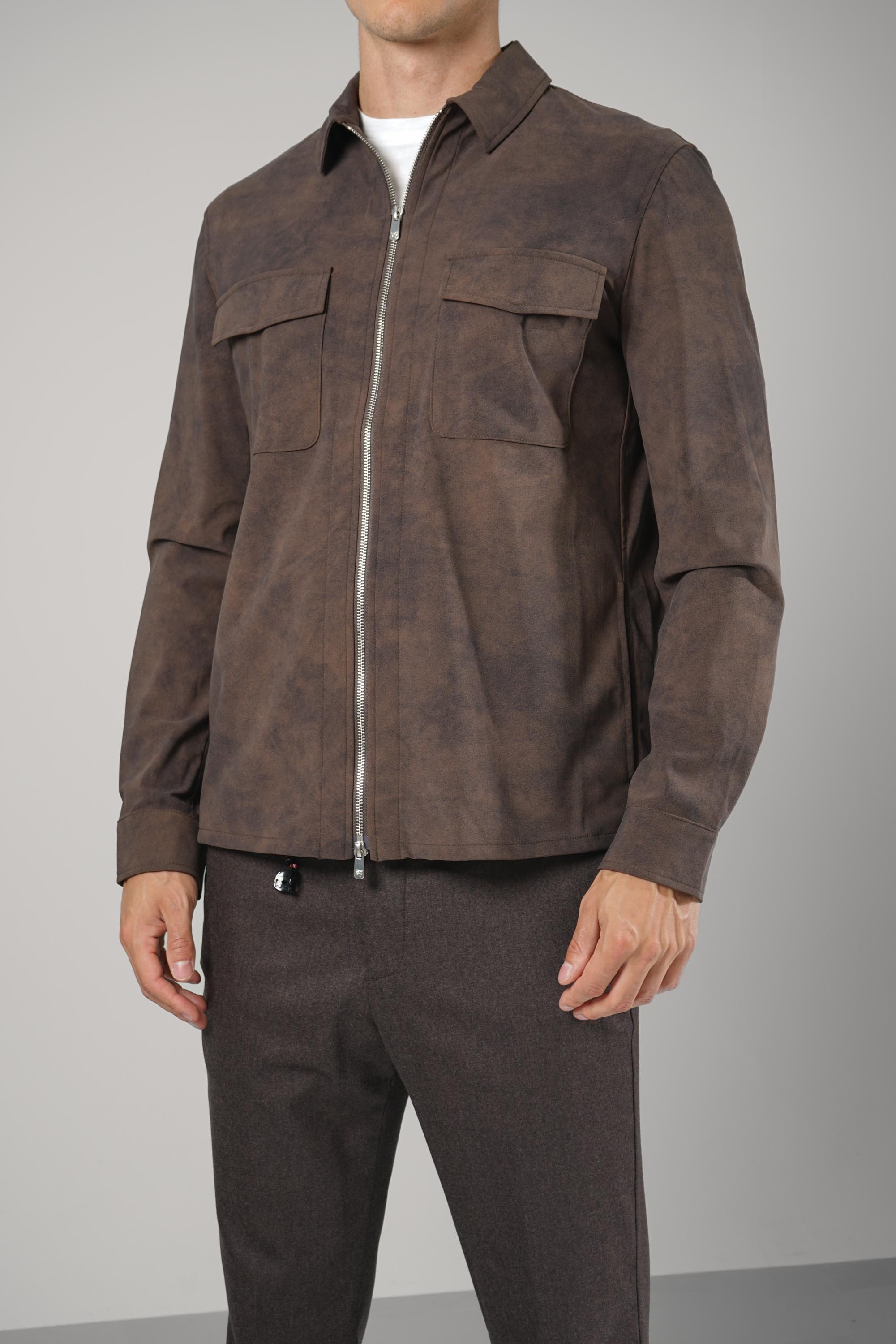 Marco Pescarolo  Urus Zip Jacket – 02 brown