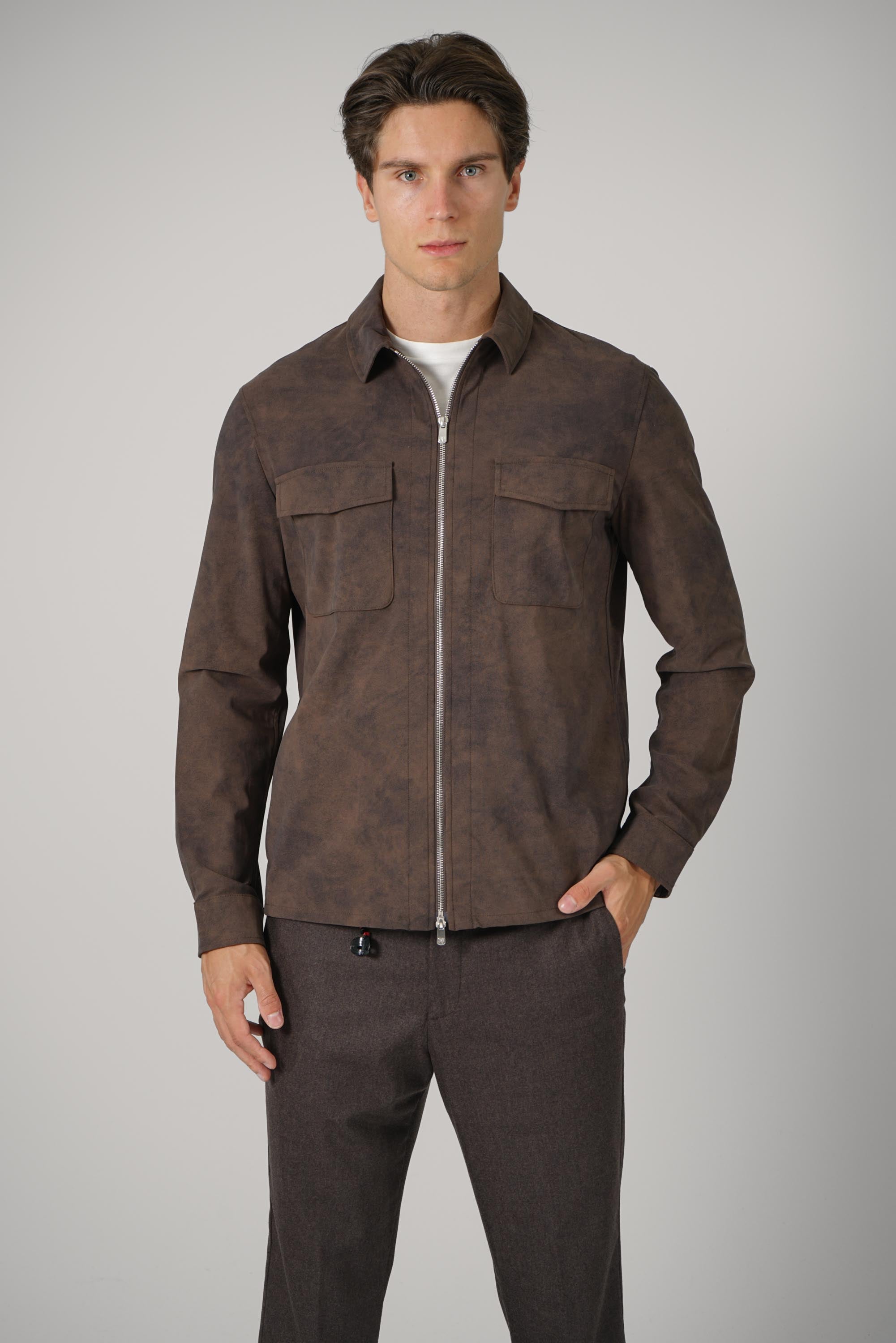 Marco Pescarolo  Urus Zip Jacket – 02 brown