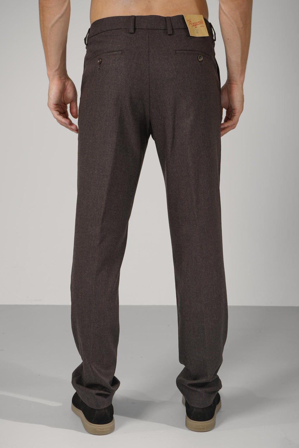 Marco Pescarolo  Vento Zip Trousers – 19 brown