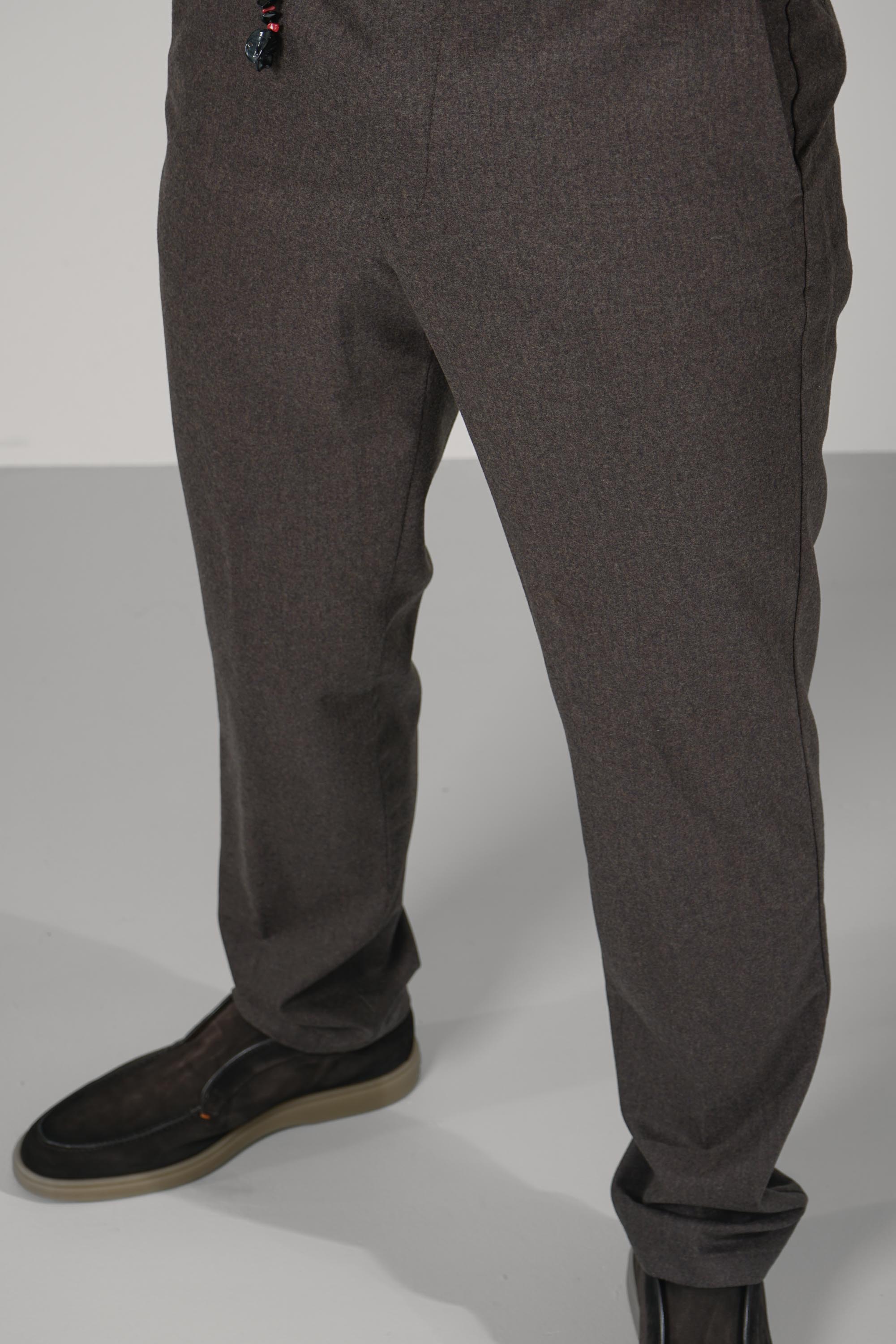 Marco Pescarolo  Vento Zip Trousers – 19 brown