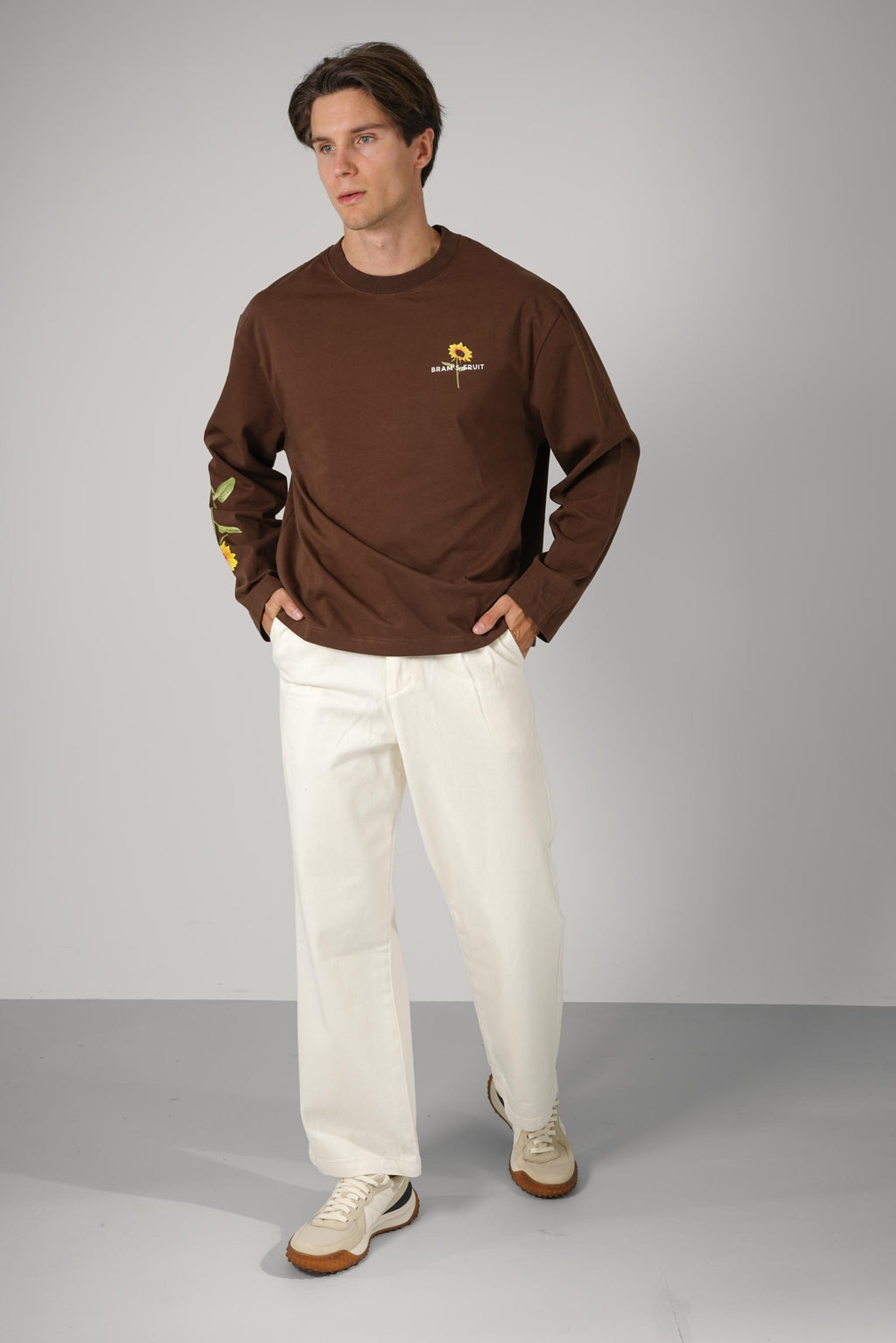 Bram's Fruit Sunflower Longsleeve – Brown