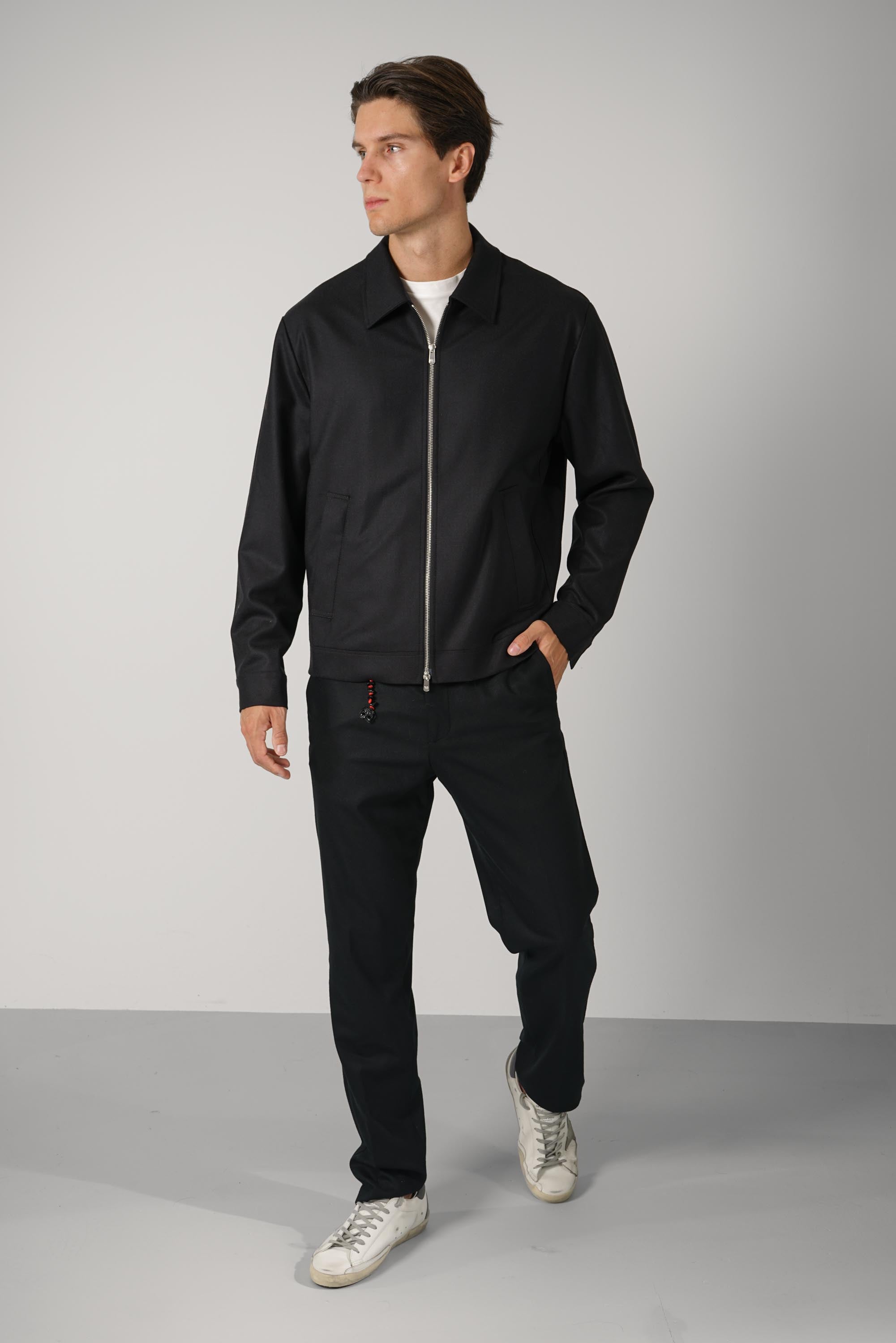 Marco Pescarolo Vento Zip Trousers – 05 black
