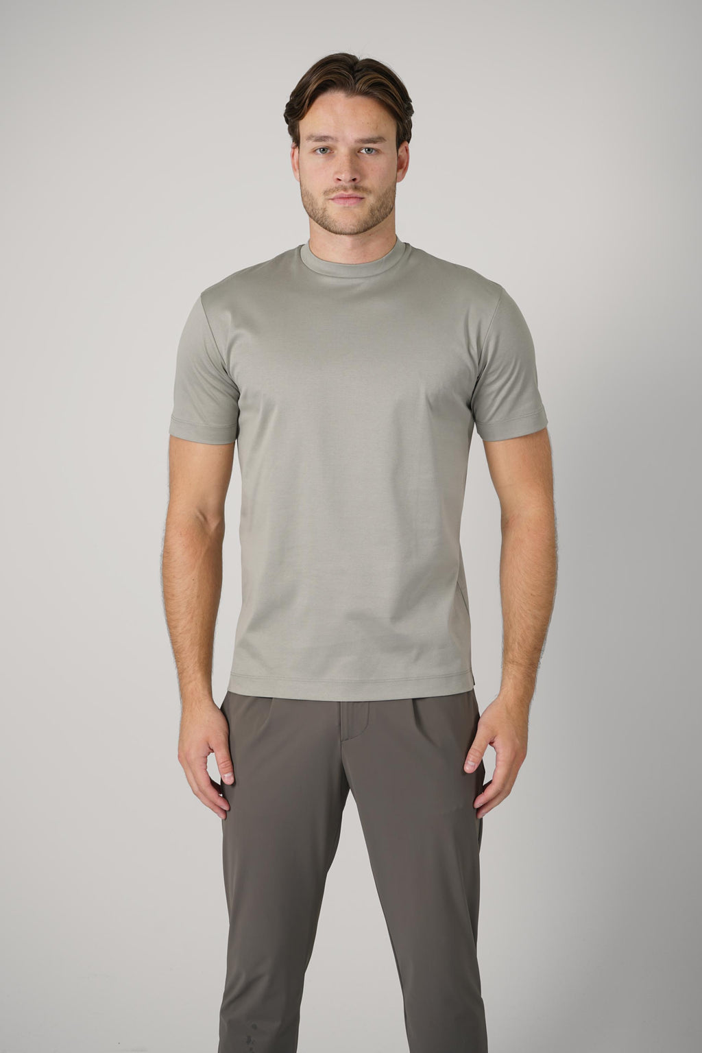 Interlock Supima T-Shirt – Granite