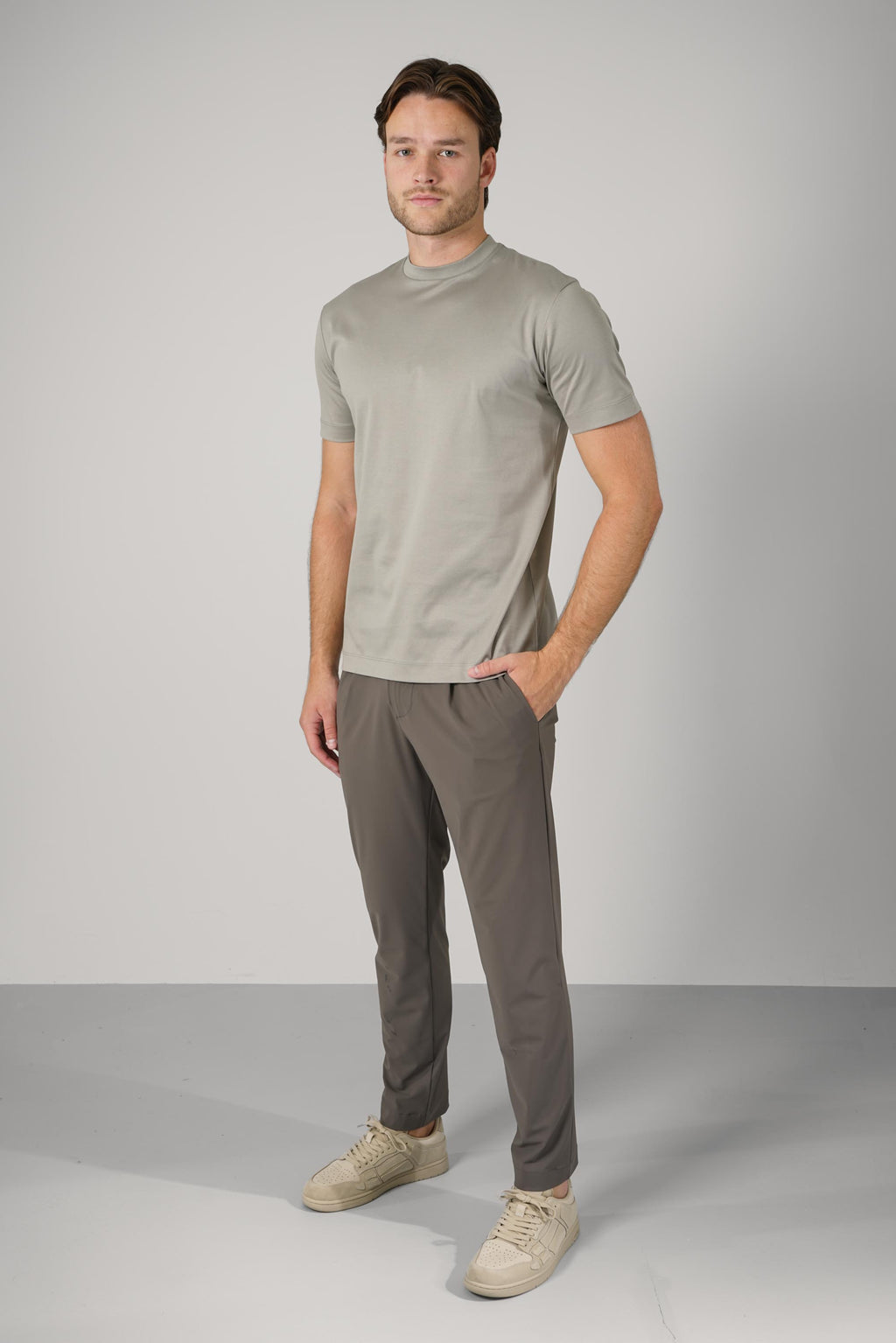Interlock Supima T-Shirt – Granite