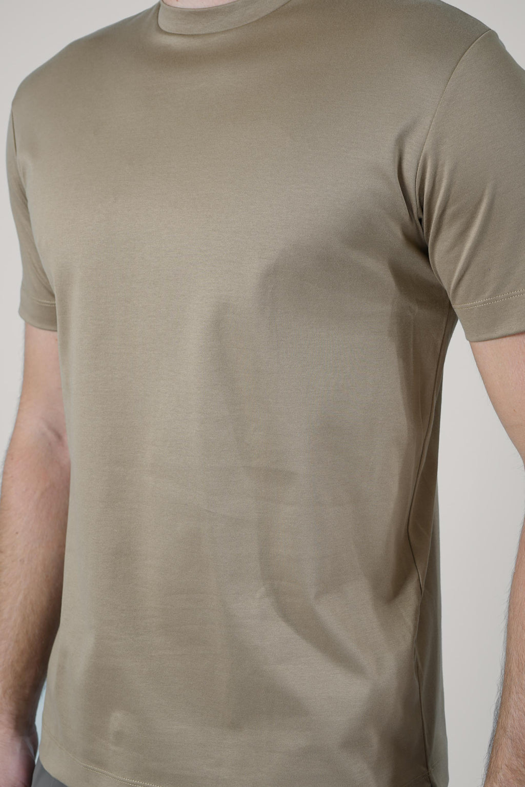 Valenza Slim Fit Supima T-Shirt Almond