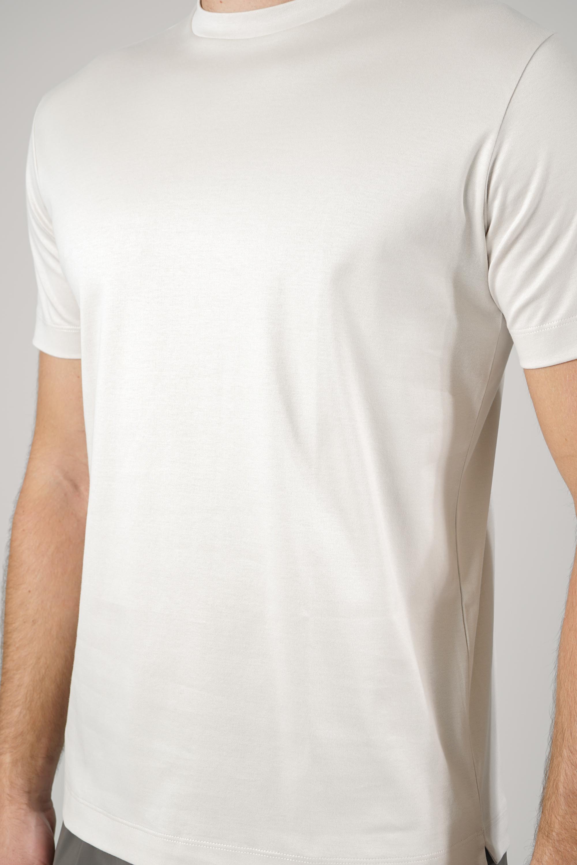 Valenza Slim Fit  Supima T-Shirt Pearl Grey