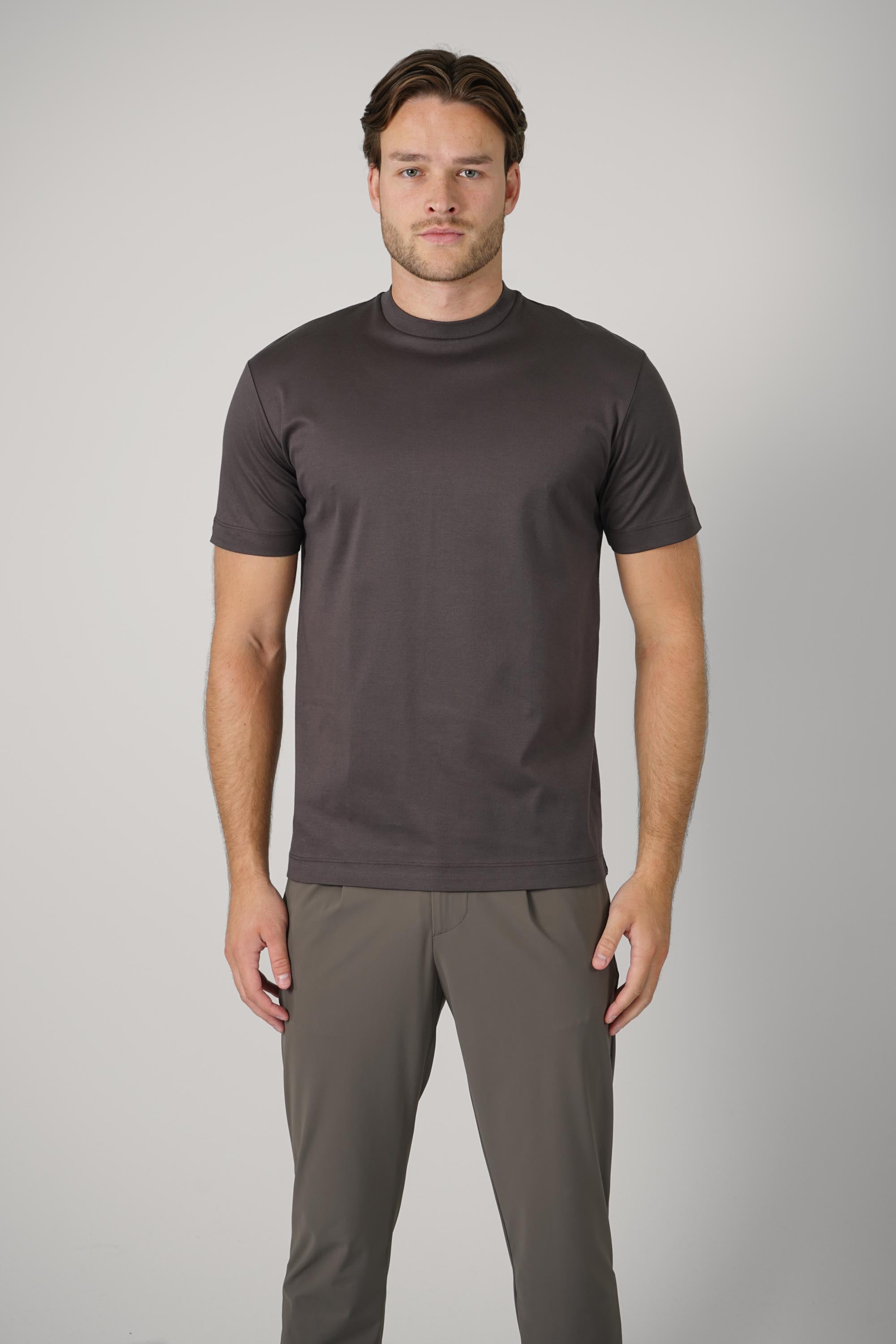 Interlock Supima T-Shirt – Asphalt