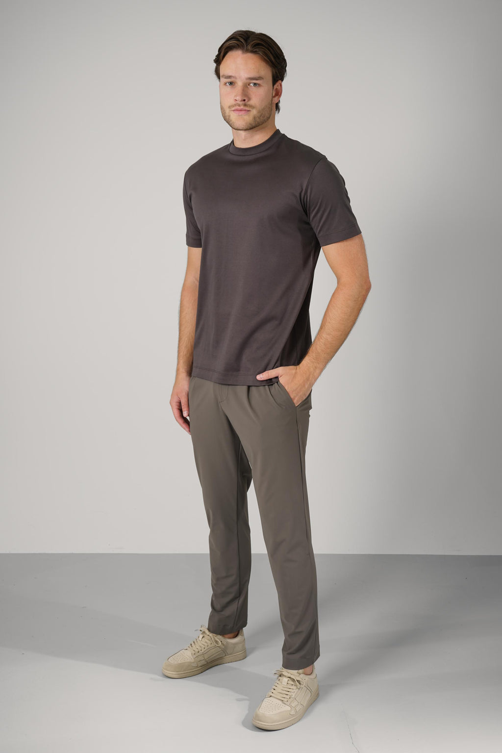Interlock Supima T-Shirt – Asphalt