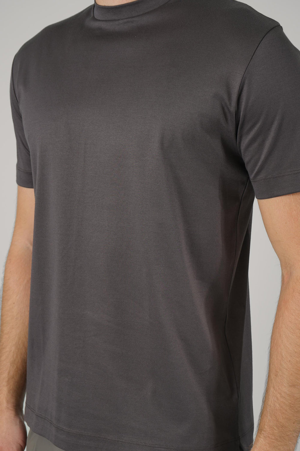 Interlock Supima T-Shirt – Asphalt
