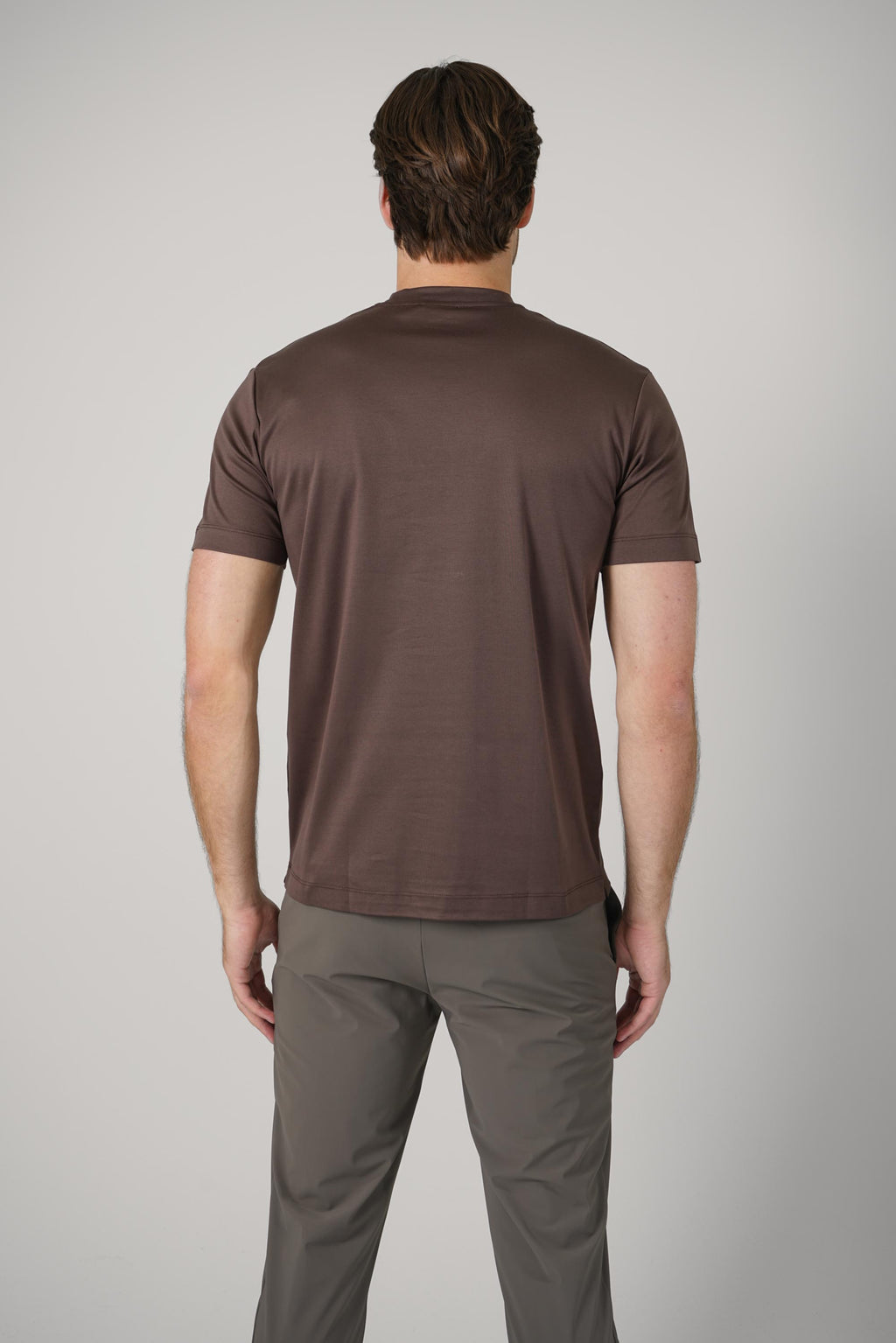 Valenza Slim Fit Supima T-Shirt Ebony Brown