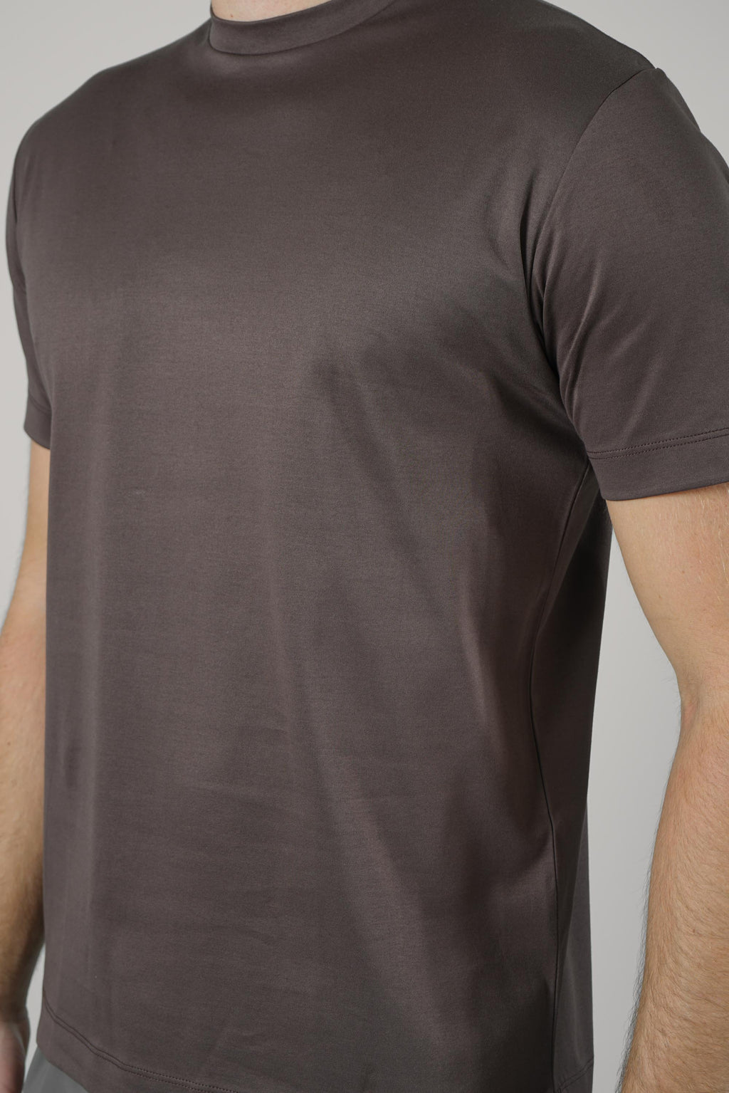 Valenza Slim Fit Supima T-Shirt Ebony Brown