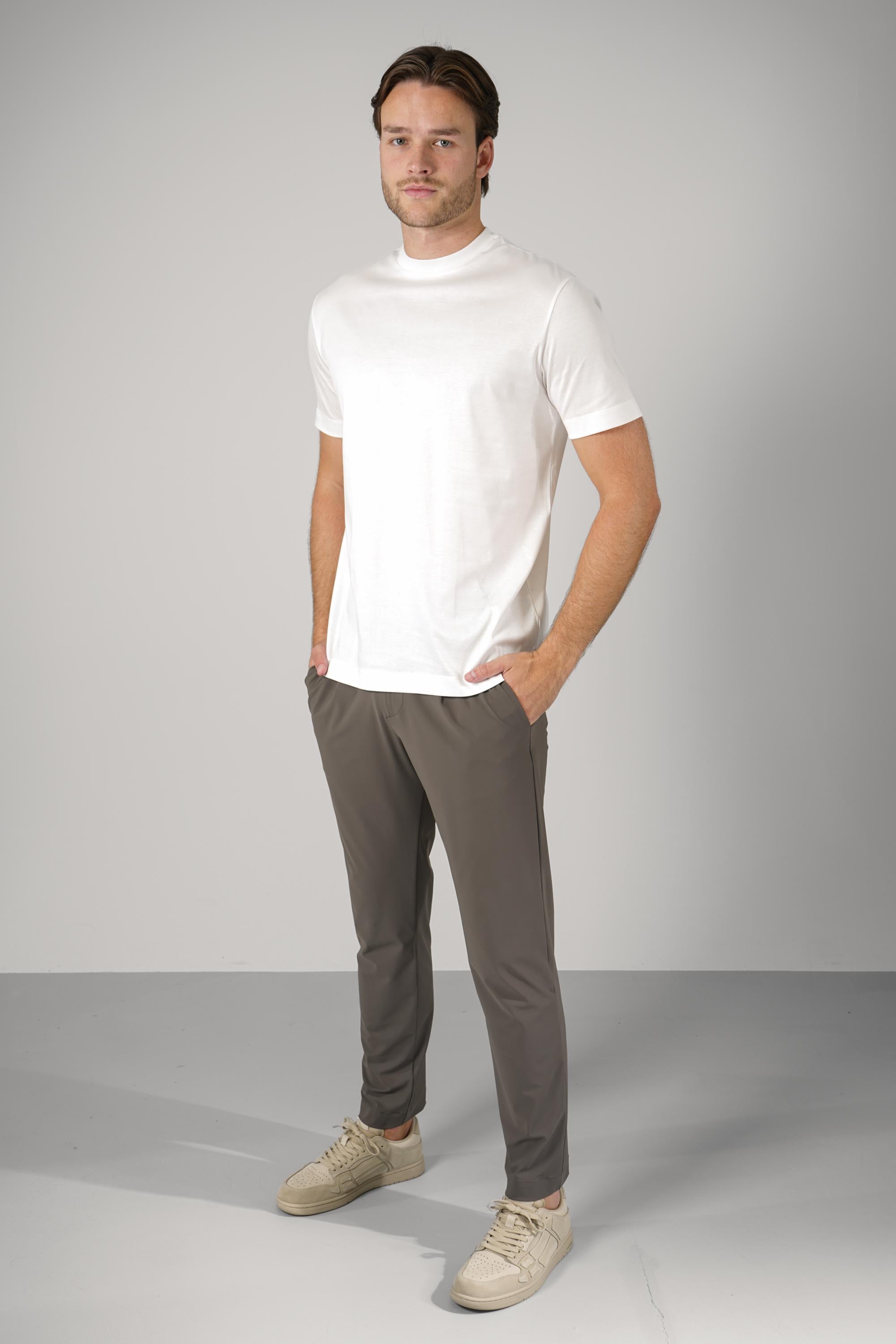 Valenza Slim Fit Supima T-Shirt Off-White