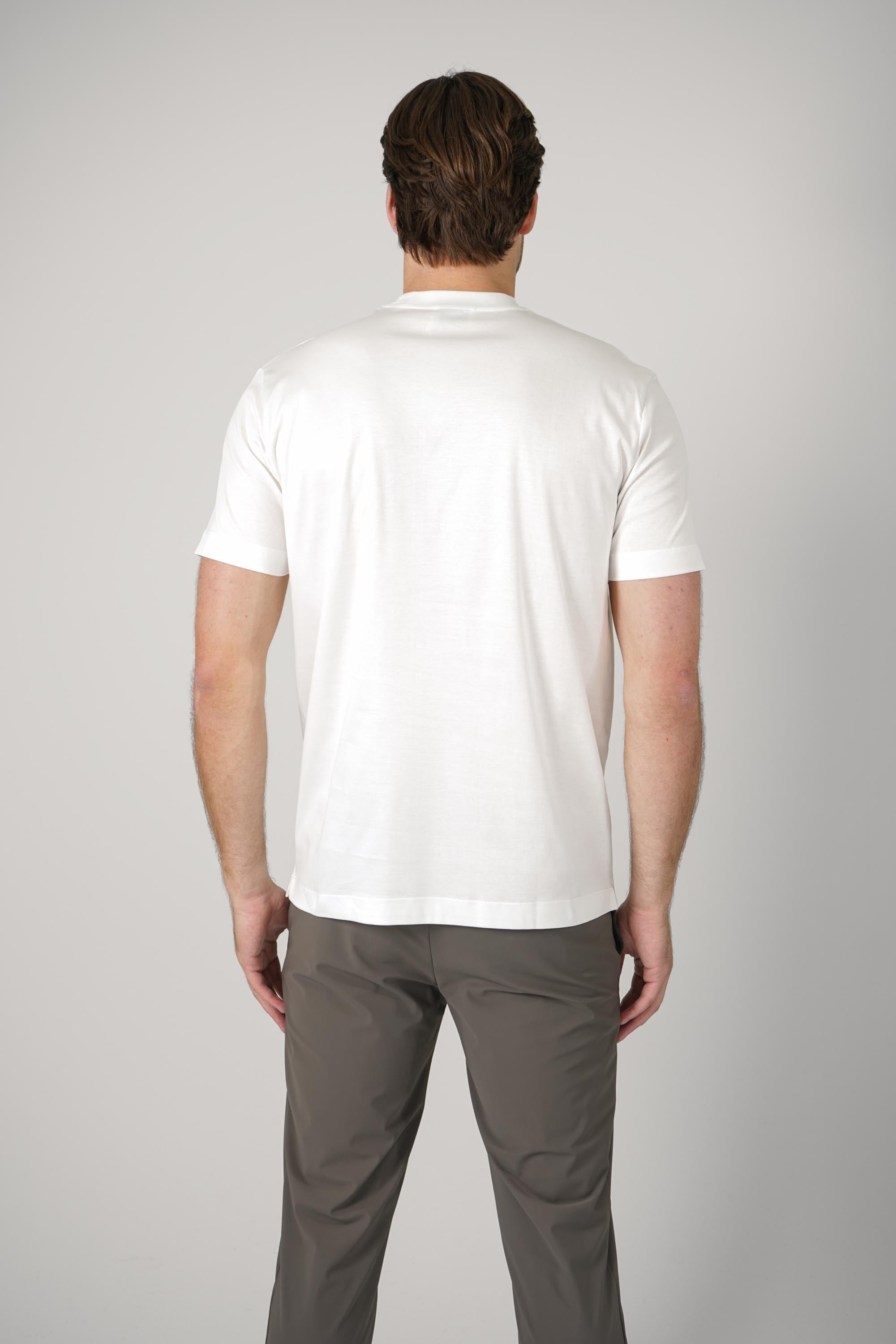 Valenza Slim Fit Supima T-Shirt Off-White