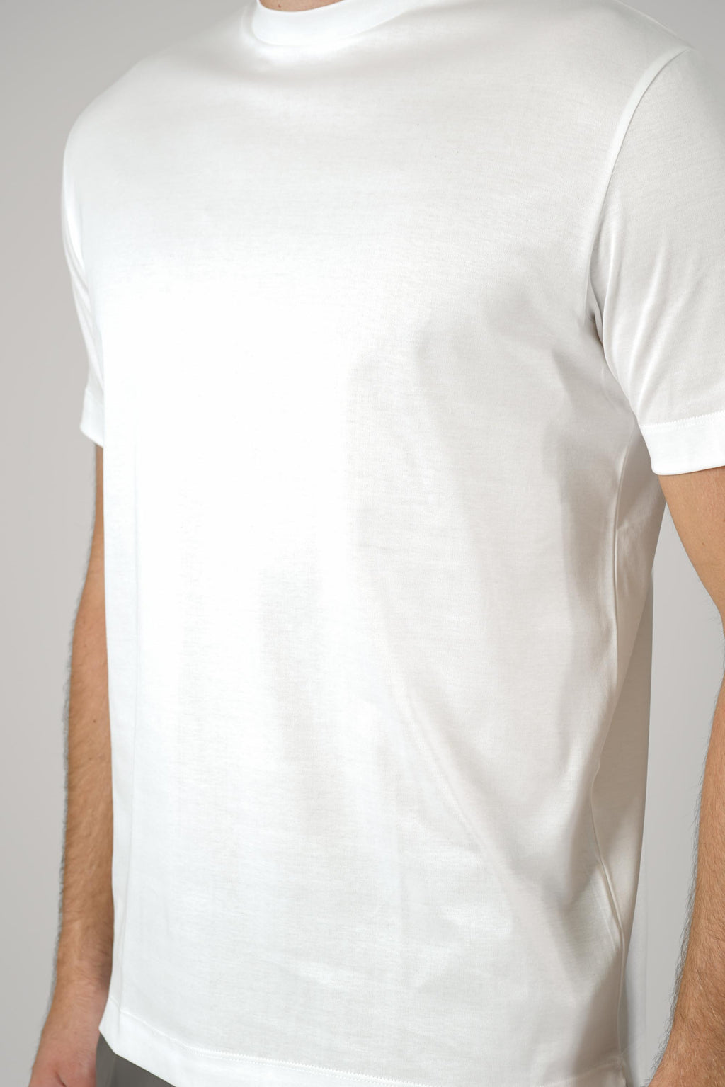 Valenza Slim Fit Supima T-Shirt Off-White