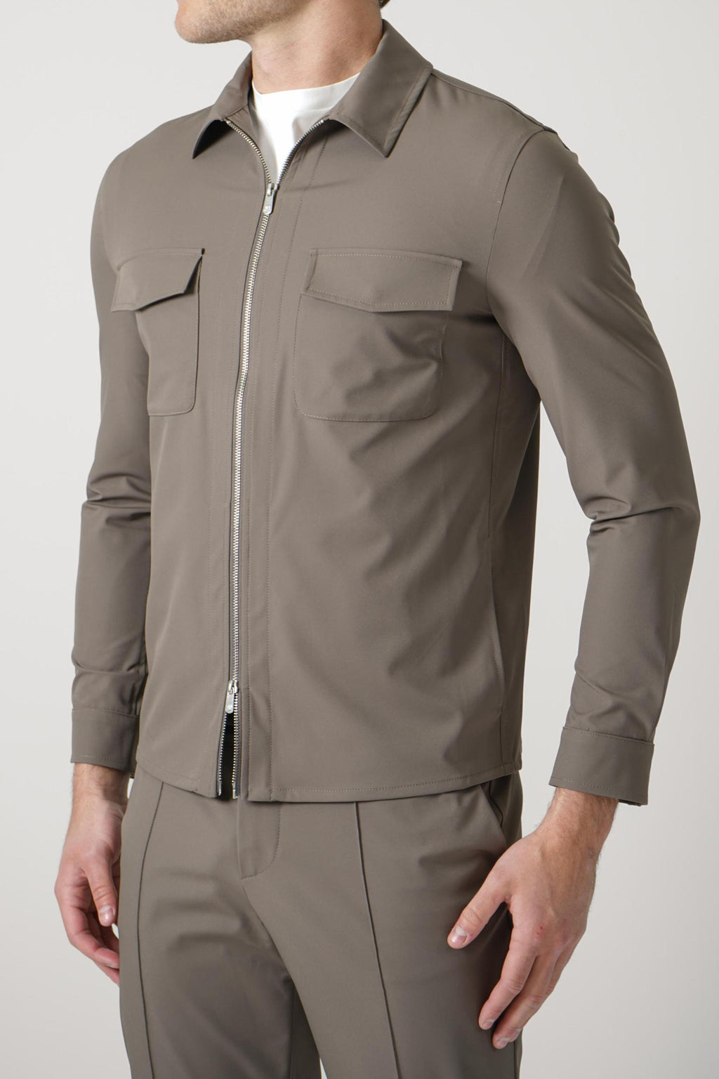 15 Marco Pescarolo Urus Jacket Taupe