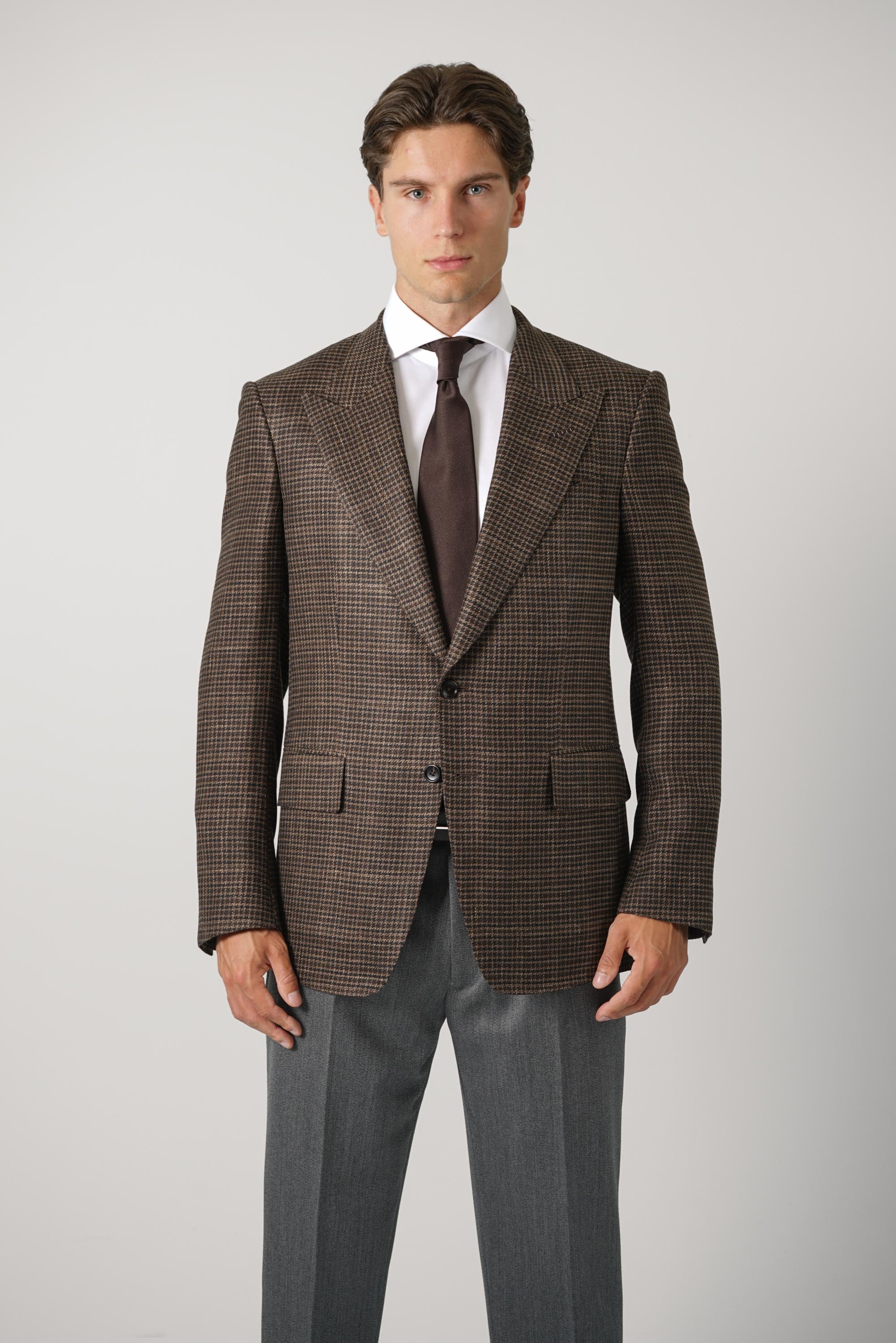Irregular Damier Shelton SB Jacket – Black&Brown