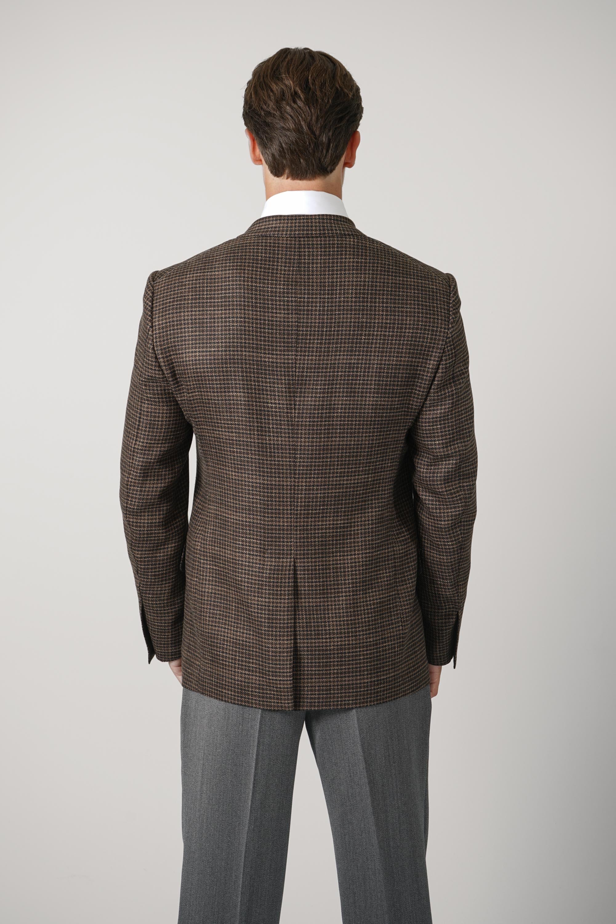 Irregular Damier Shelton SB Jacket – Black&Brown