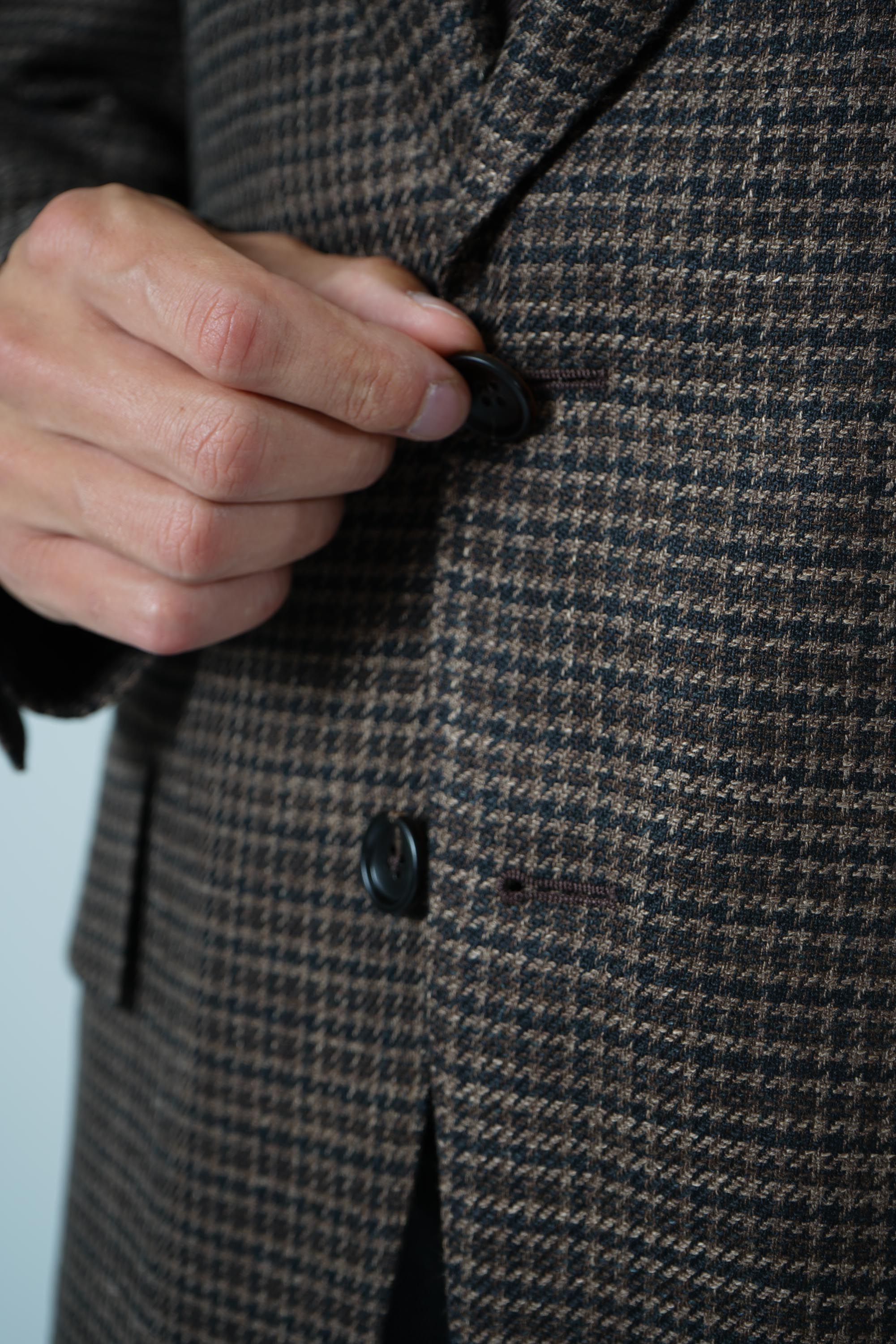 Irregular Damier Shelton SB Jacket – Black&Brown