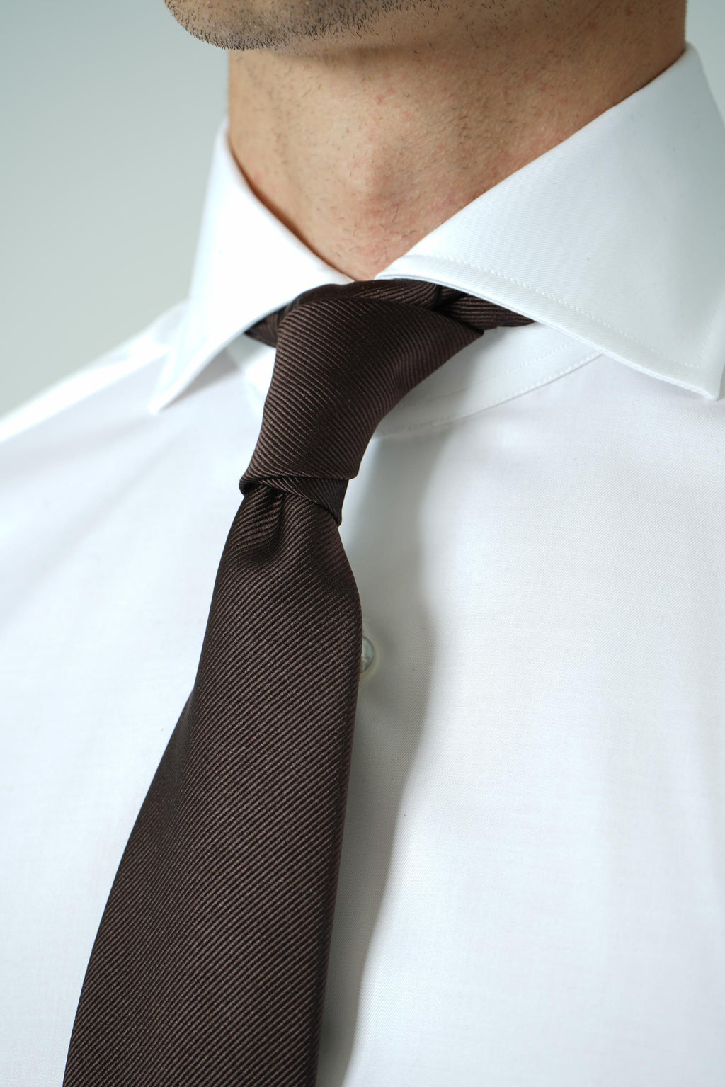 Solid Super Reps Tie 8cm – Chocolate