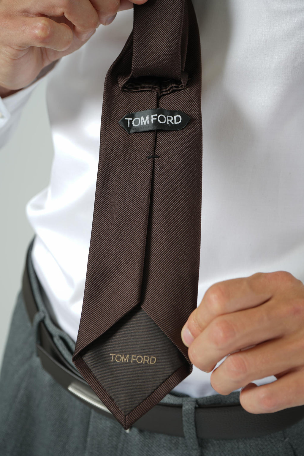 Solid Super Reps Tie 8cm – Chocolate