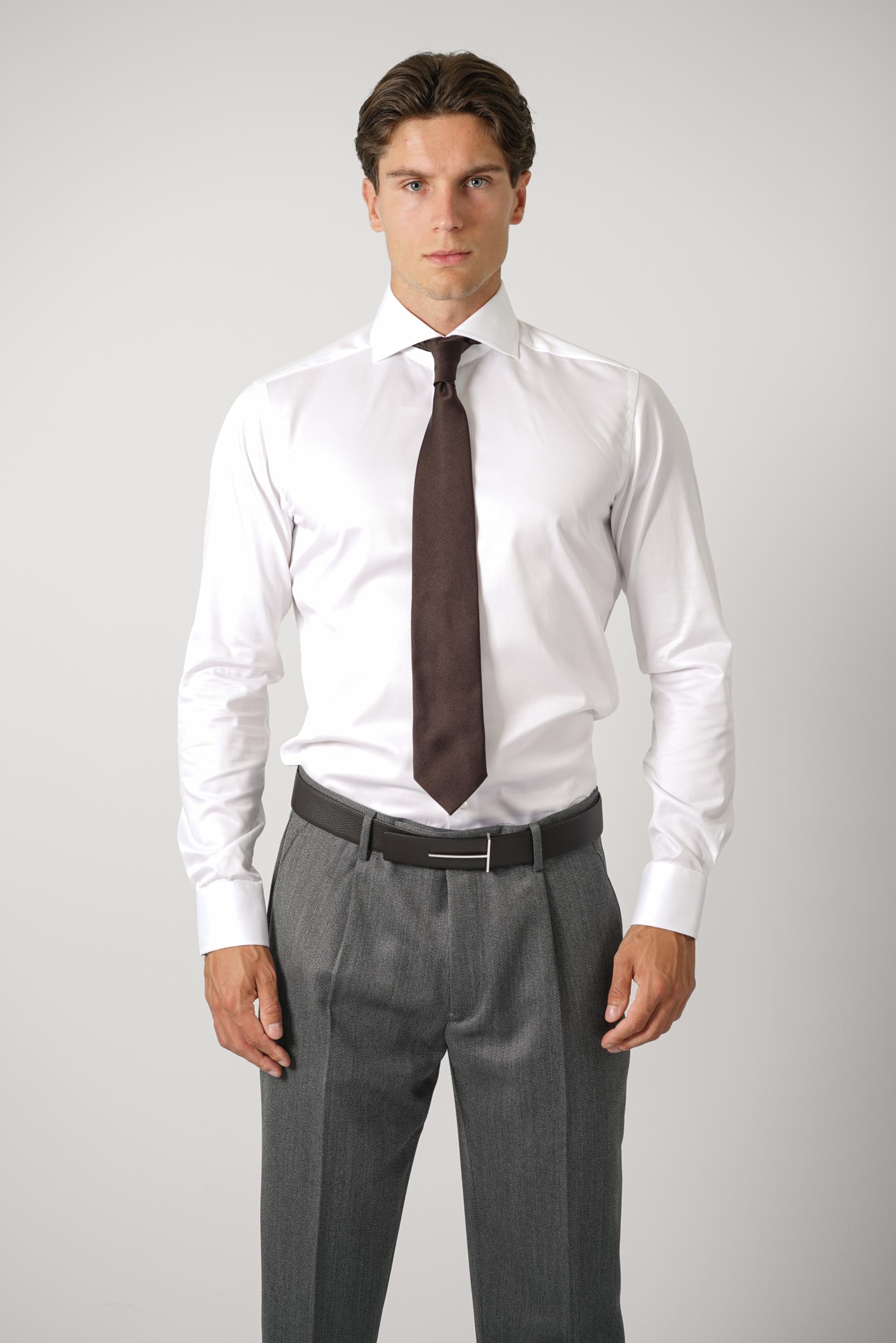 Solid Super Reps Tie 8cm – Chocolate