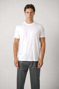Lyocell Cotton SS Crew Neck – White
