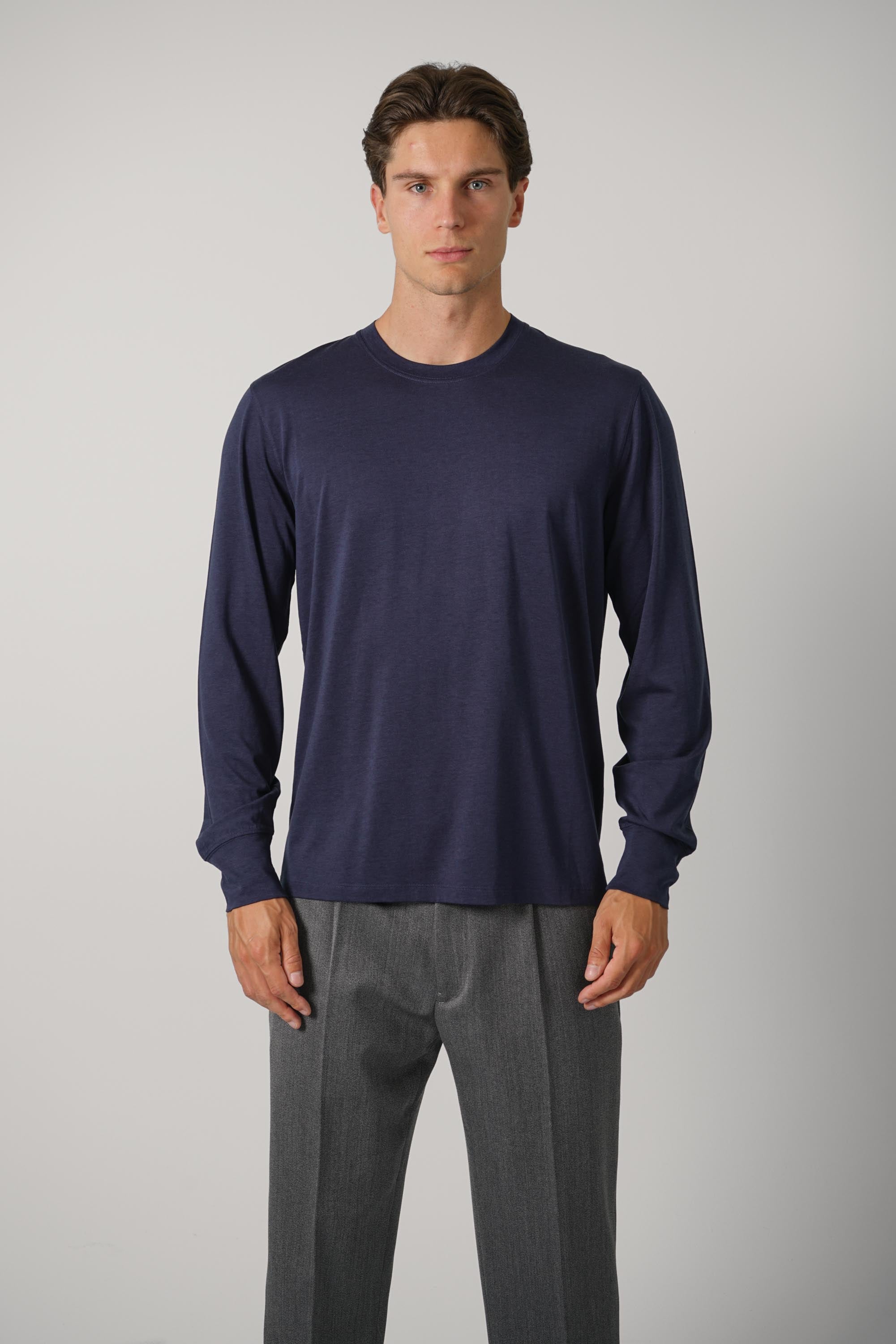 Lyocell Cotton LS Crew Neck – Ocean Cavern