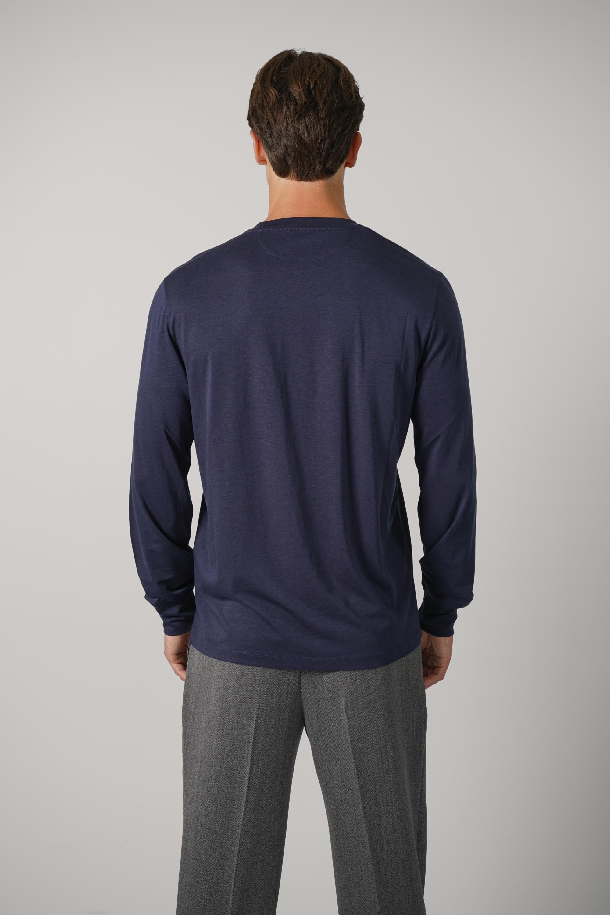 Lyocell Cotton LS Crew Neck – Ocean Cavern