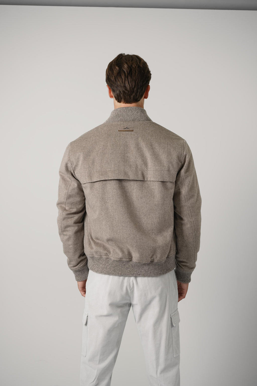 Paolo Blouson In Loro Piana Green Storm System – 090