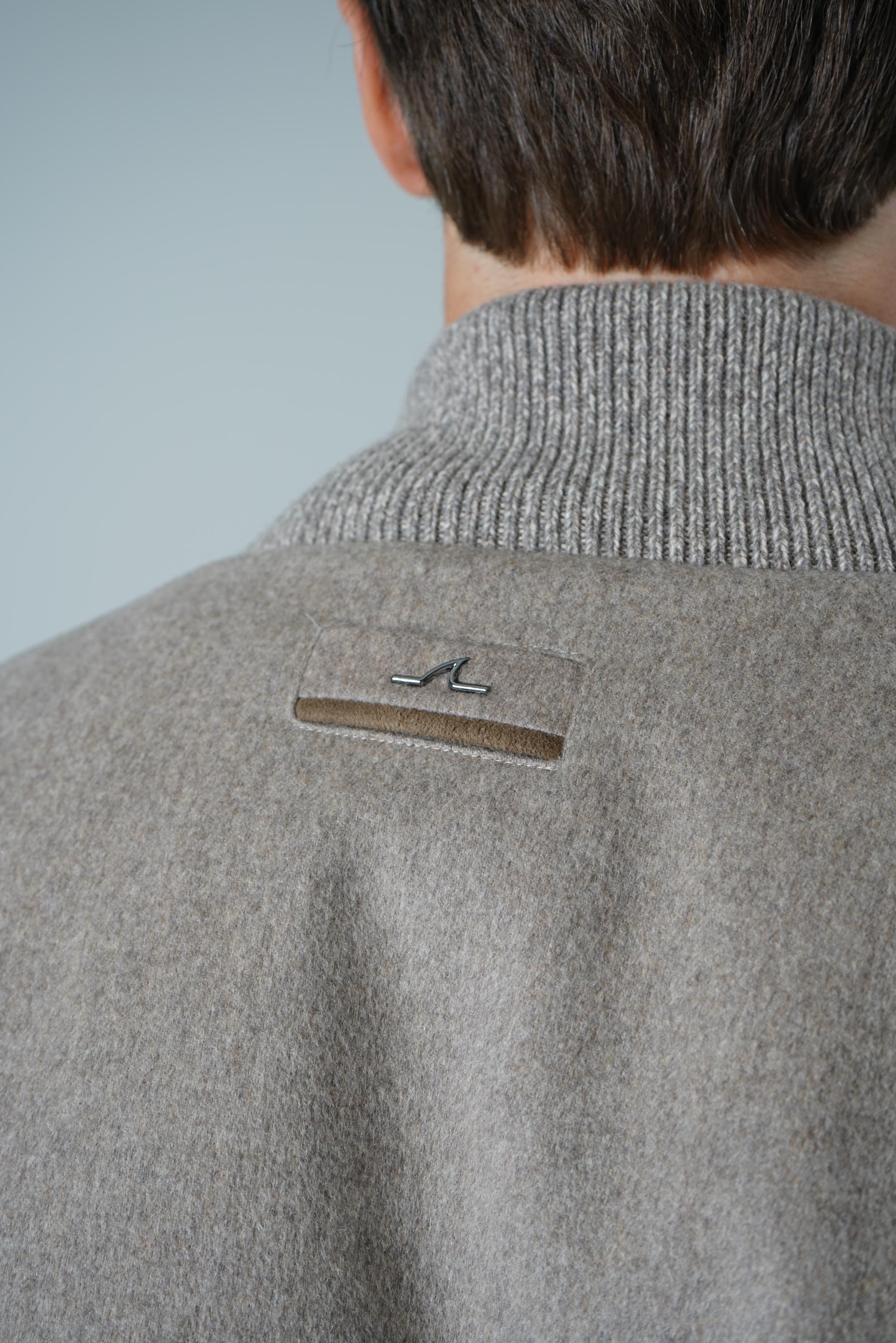 Paolo Blouson In Loro Piana Green Storm System – 090