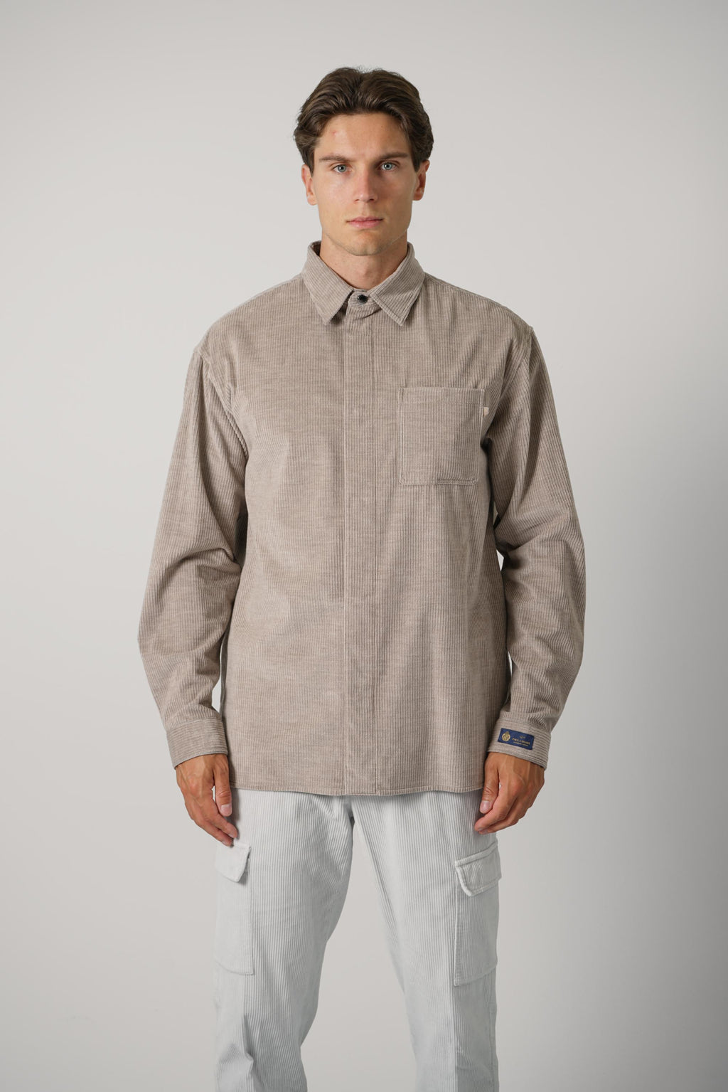 Overshirt In Cashmere Cotton Corduroy – 033