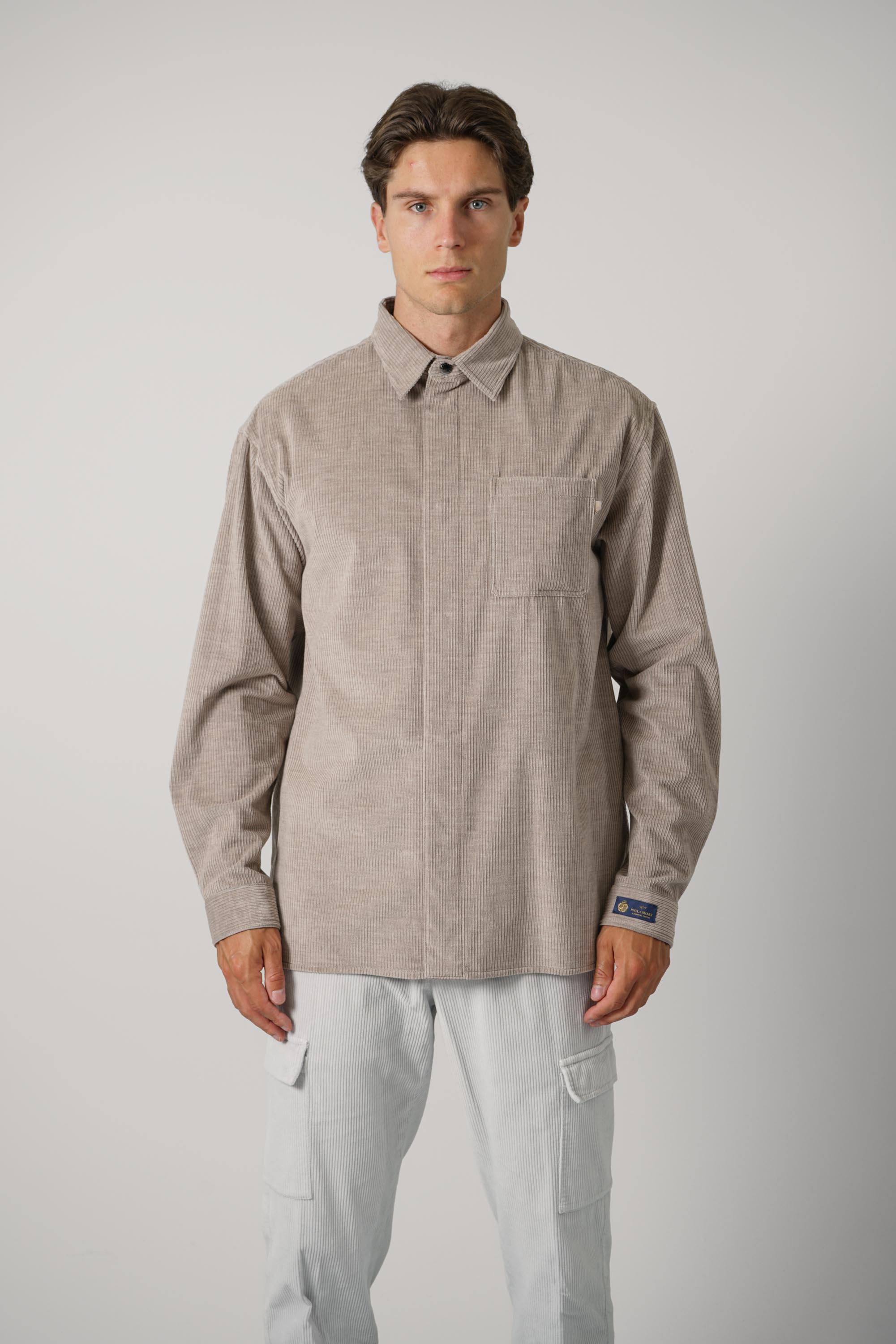 Overshirt In Cashmere Cotton Corduroy – 033
