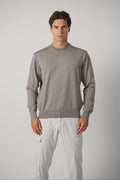 Summer Wool Crewneck With Alcantara – 207