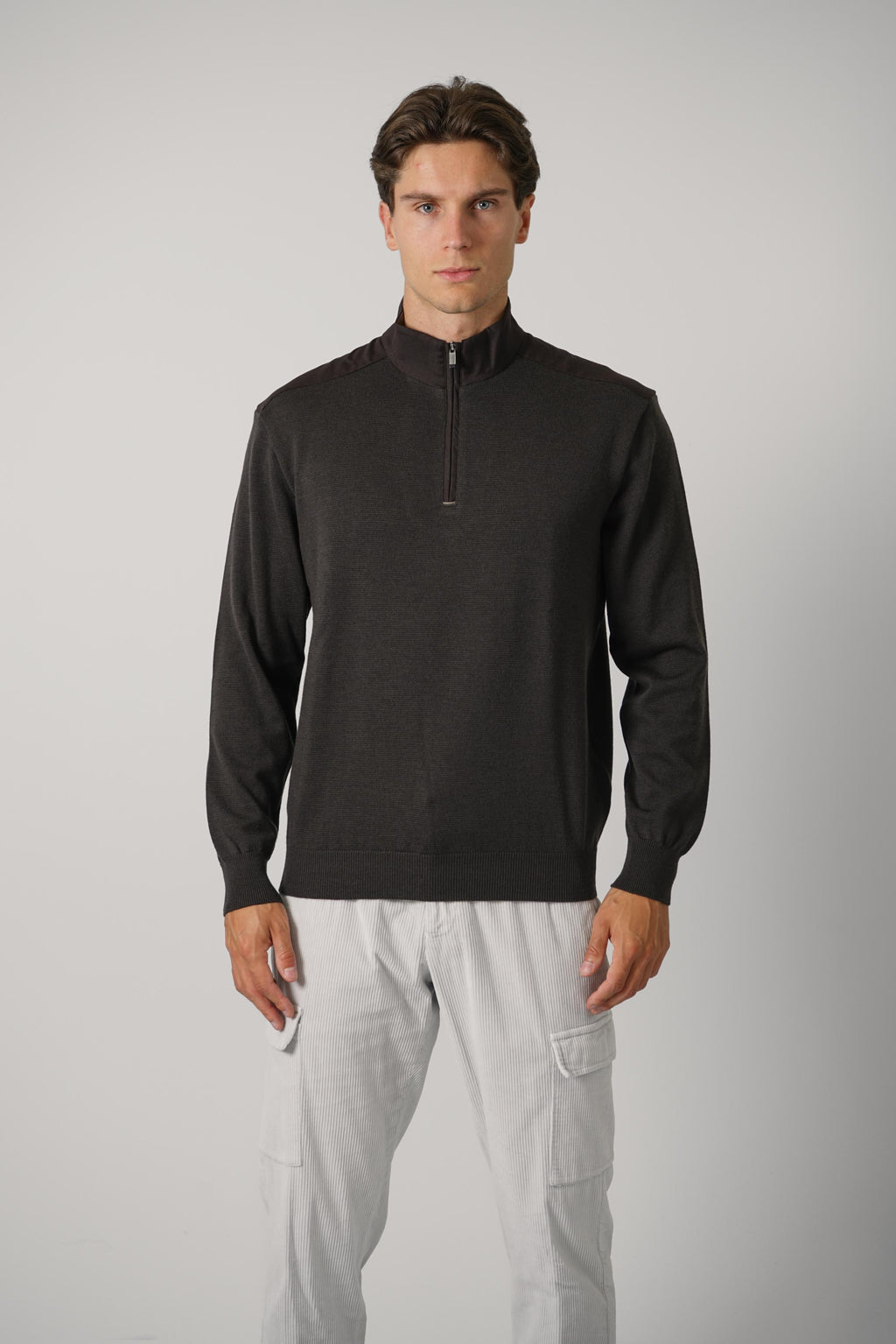 Merino Extrafine Half Zip Sweater – 937