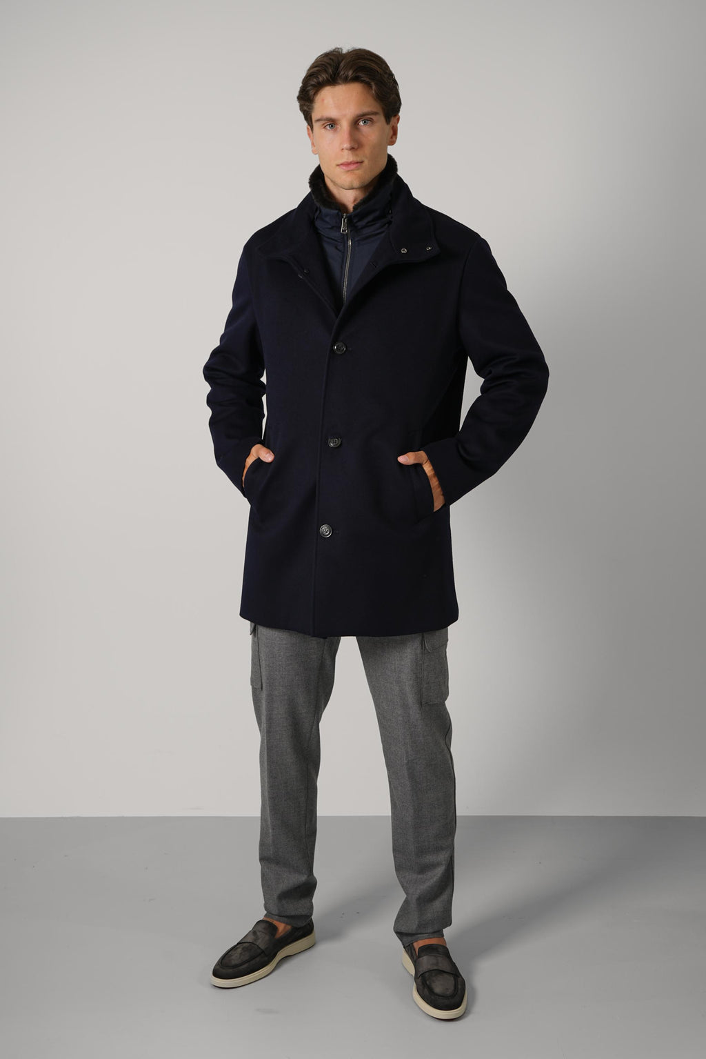 Carcoat In Loro Piana Green Storm System – 050