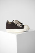 Rick Owens Jumbolace Low Sneaks – Dark Dust/Milk/Milk