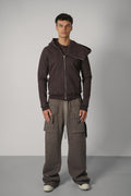 Rick Owens Mountain Hoodie – Dark Dust