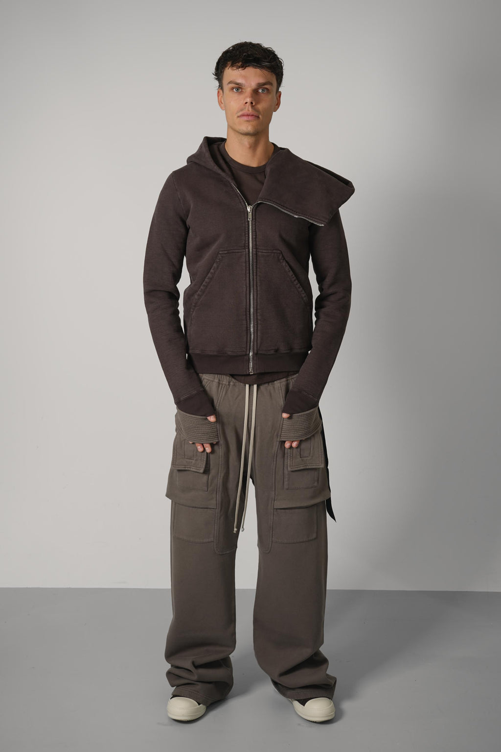Rick Owens Mountain Hoodie – Dark Dust