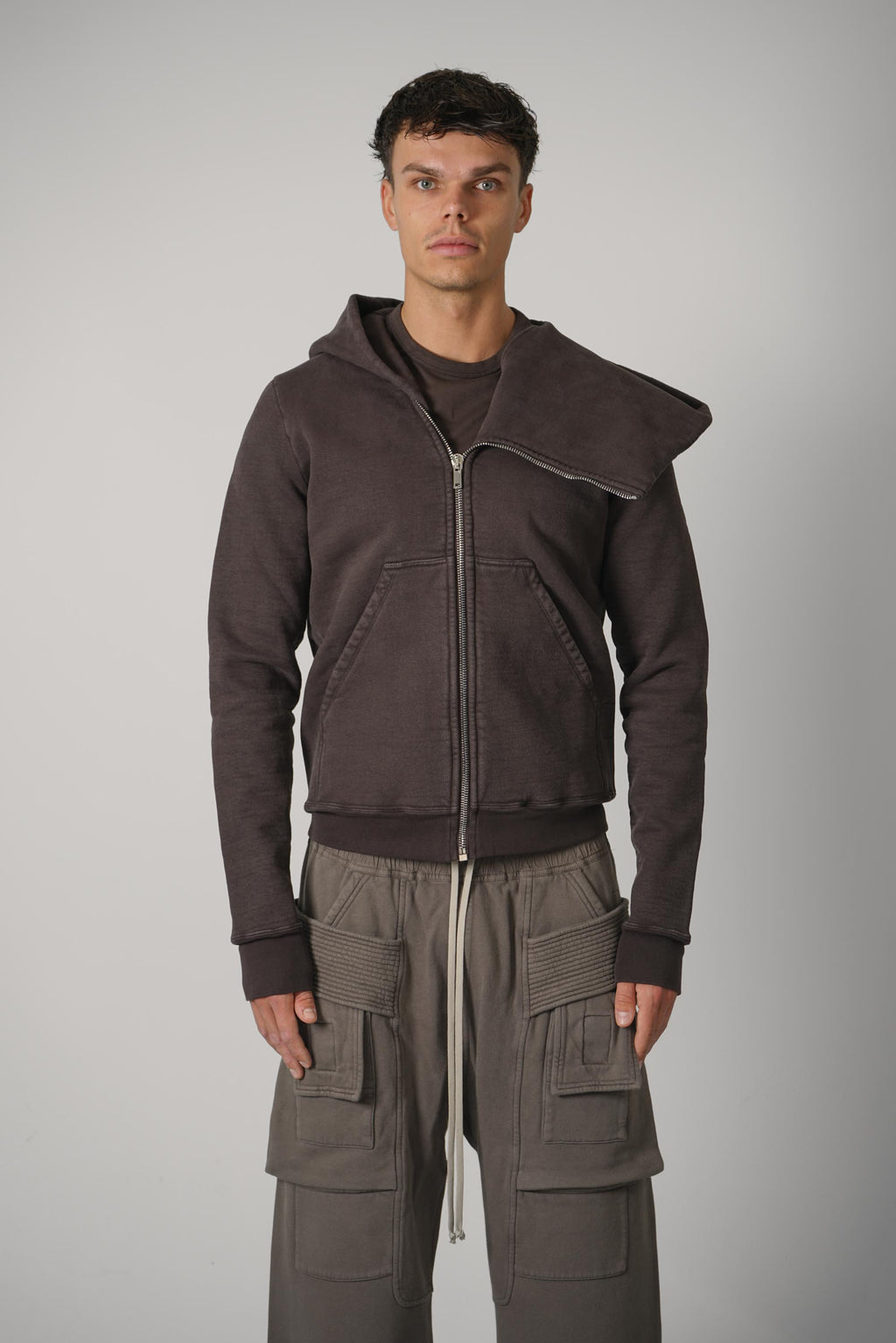 Rick Owens Mountain Hoodie – Dark Dust