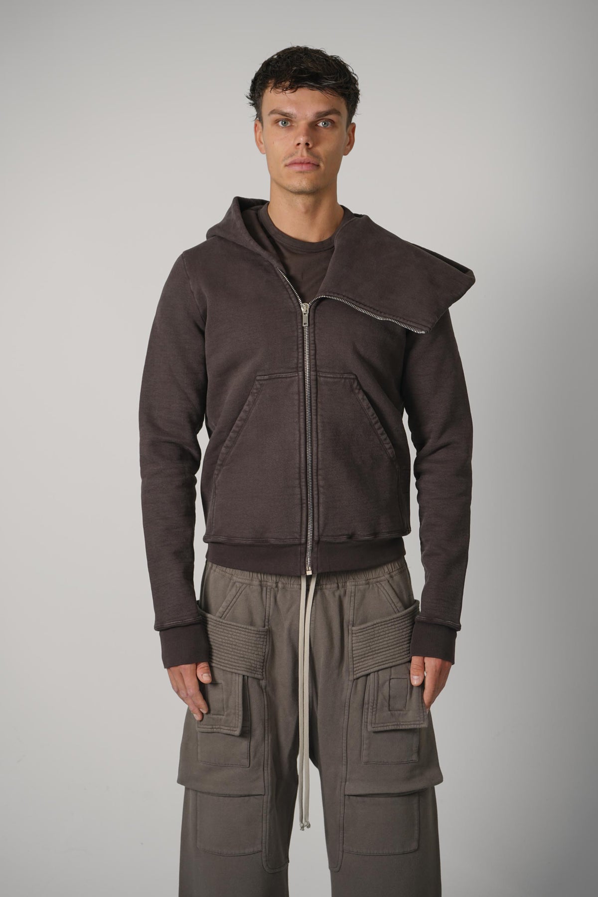 Rick Owens Mountain Hoodie – Dark Dust