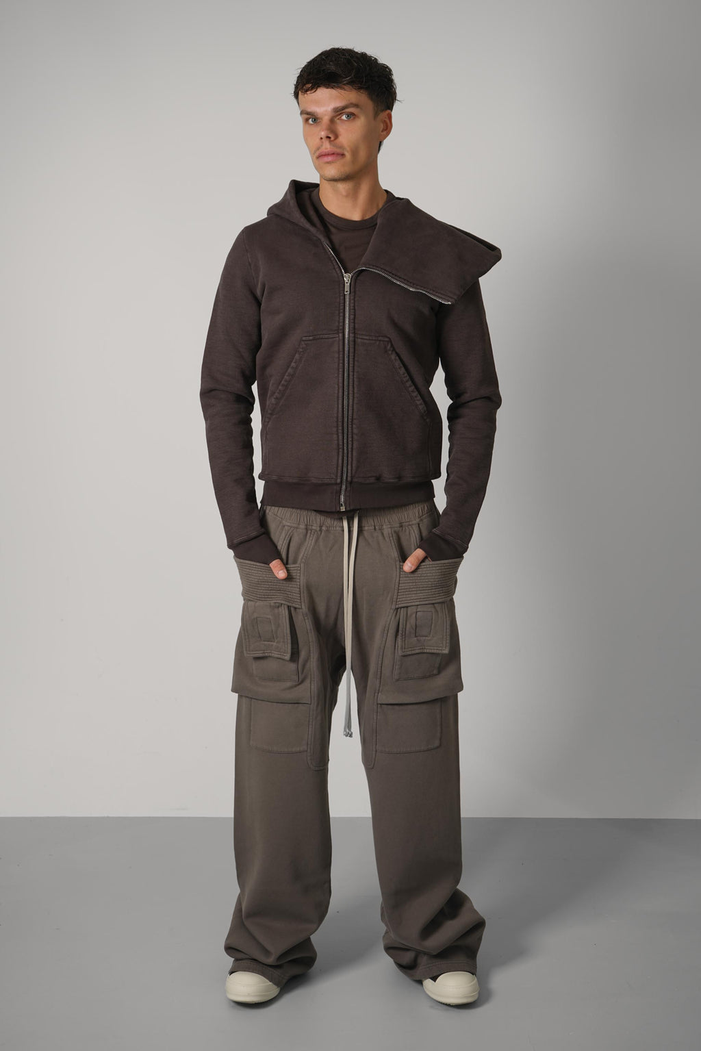 Rick Owens Mountain Hoodie – Dark Dust
