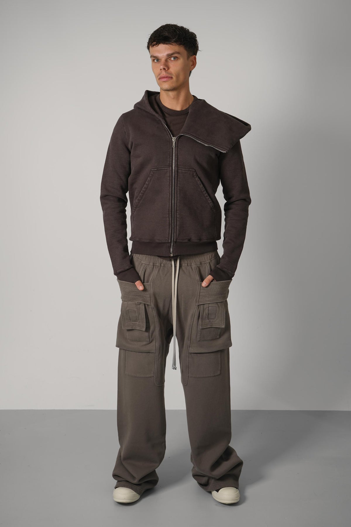 Rick Owens Mountain Hoodie – Dark Dust