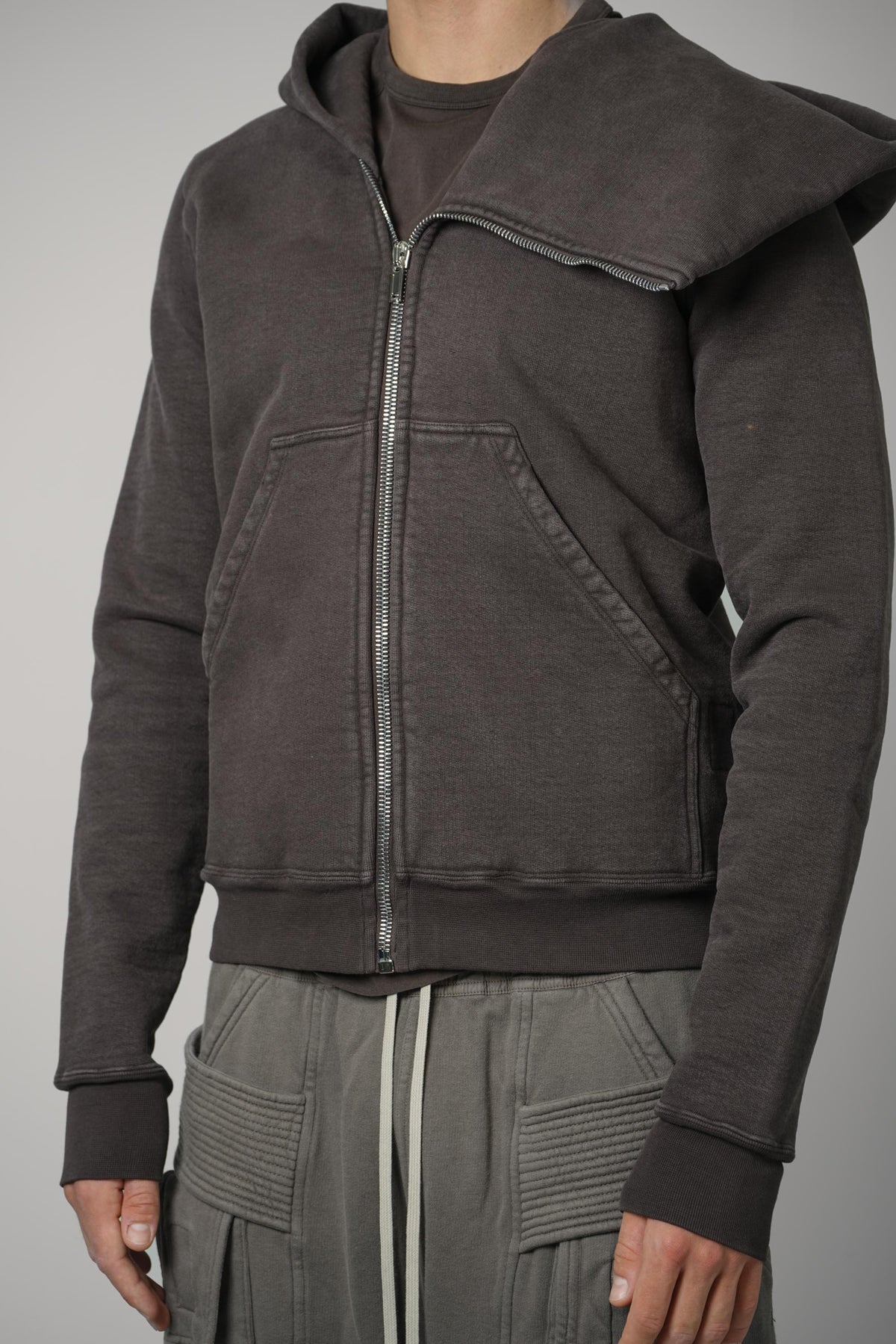Rick Owens Mountain Hoodie – Dark Dust