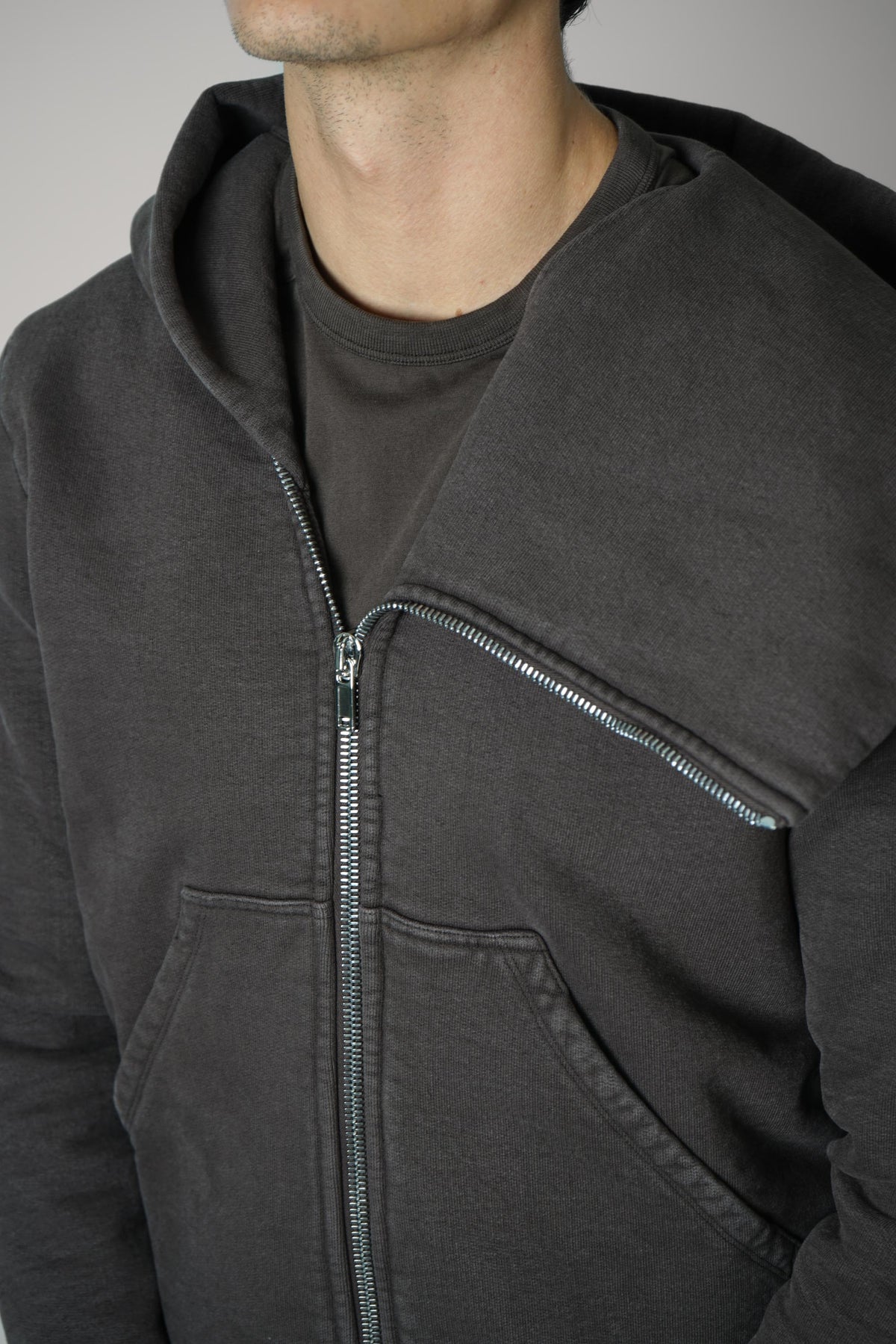 Rick Owens Mountain Hoodie – Dark Dust