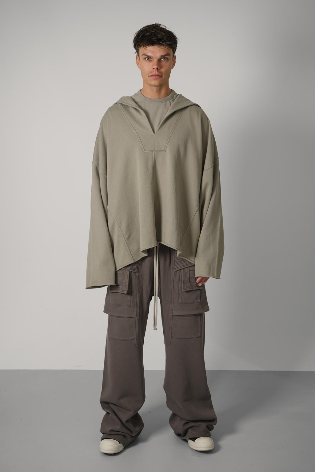Rick Owens LS Kaftan Hip – Mineral