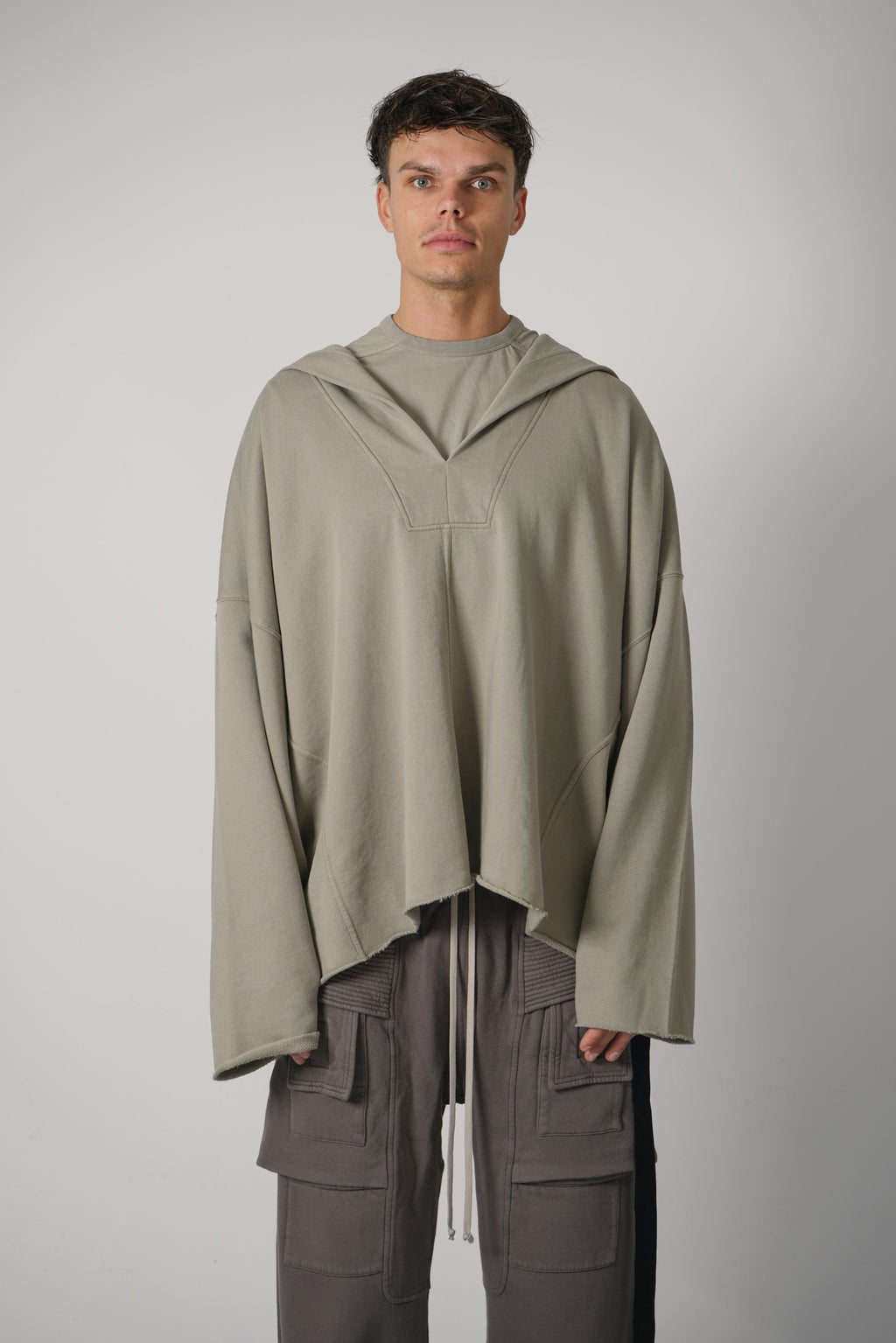 Rick Owens LS Kaftan Hip – Mineral