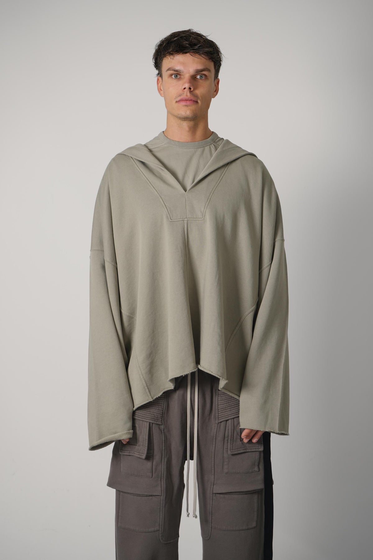 Rick Owens LS Kaftan Hip – Mineral