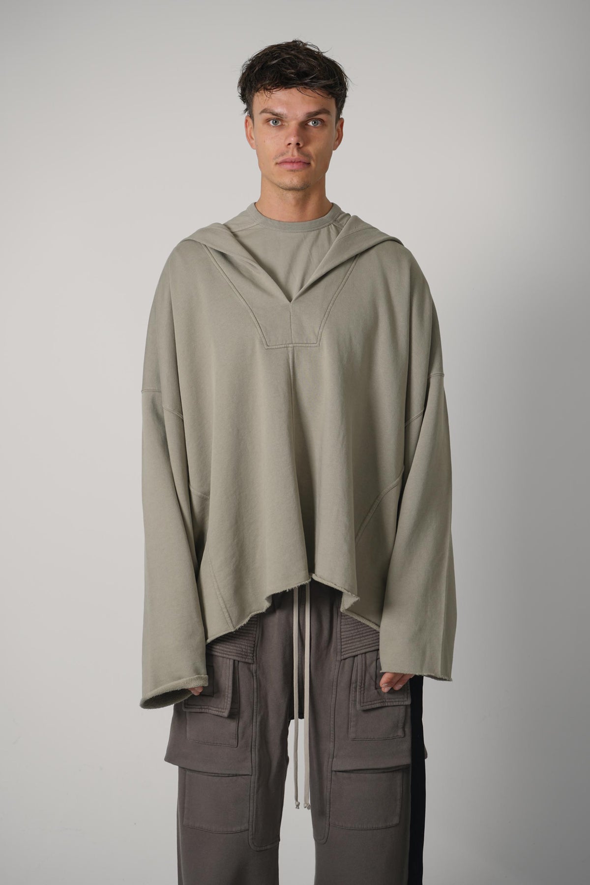 Rick Owens LS Kaftan Hip – Mineral