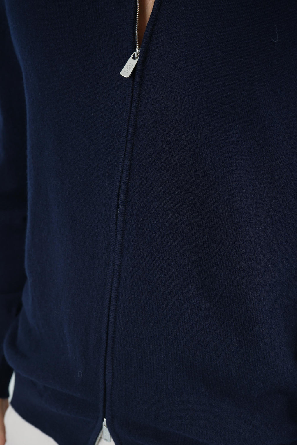 Fedeli Favonio Open Slim Cashmere Cardigan – Blue Scuro
